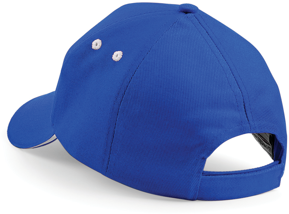 Boné Ultimate com 5 painéis sandwich em contraste - Bright Royal / White