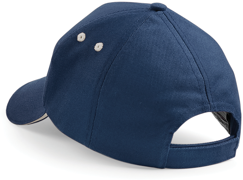Boné Ultimate com 5 painéis sandwich em contraste - French Navy / Putty