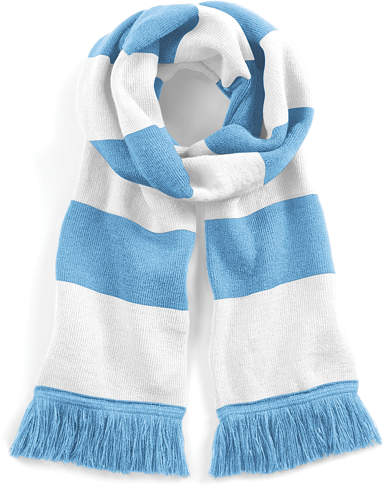 Cachecol às riscas Stadium - Sky Blue / White