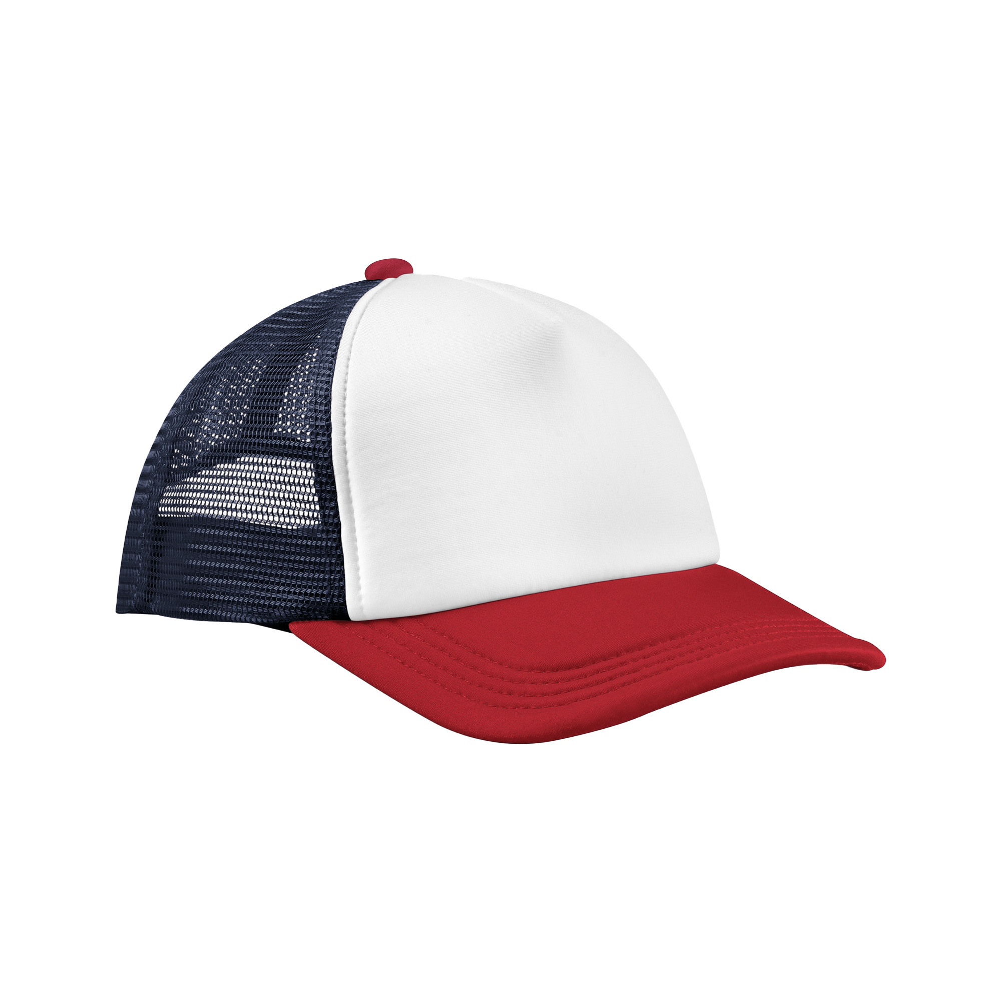 navy / red Gorra trucker de 5 paneles multicolor<br/>
