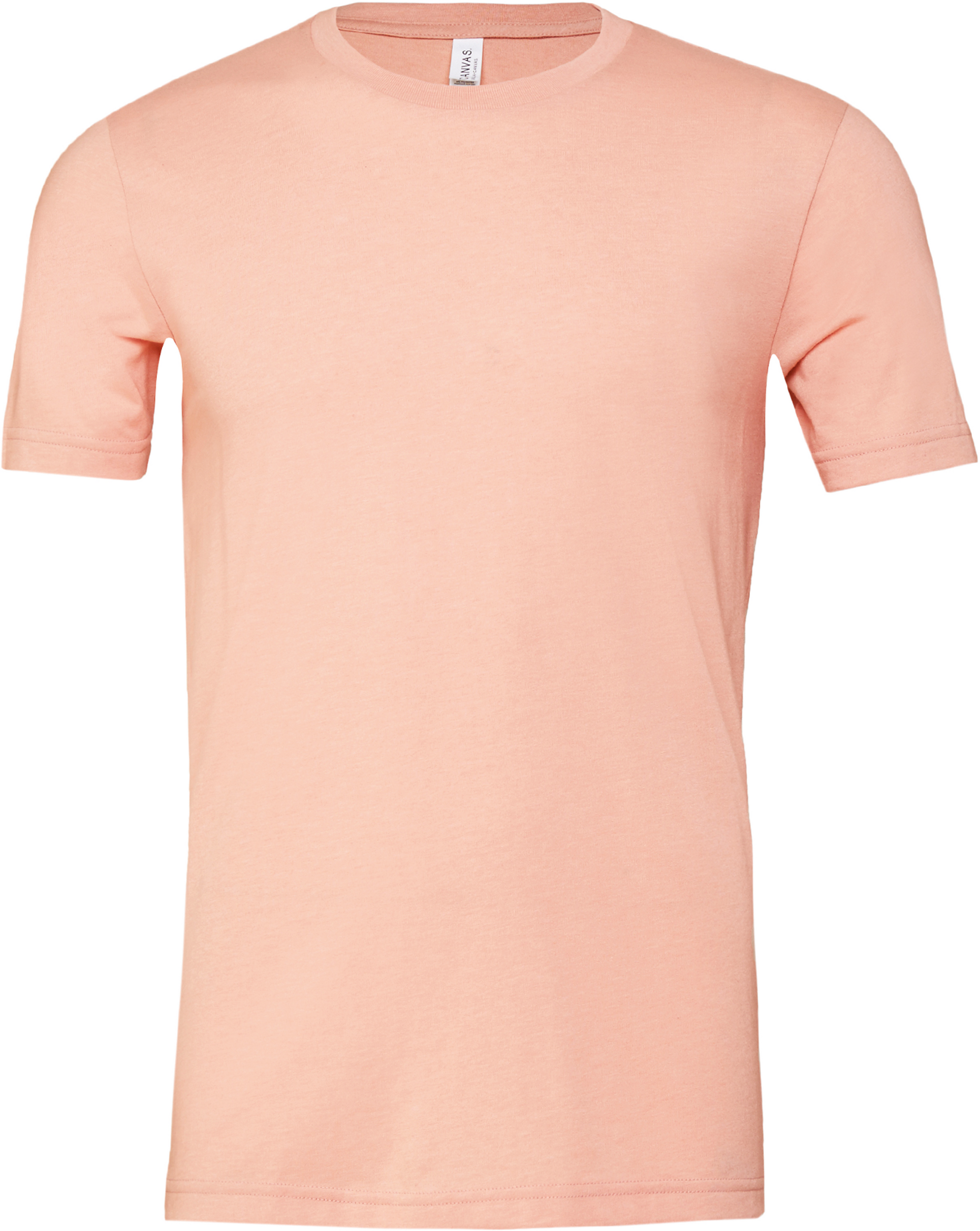 T-shirt com decote redondo Heather - Heather Peach