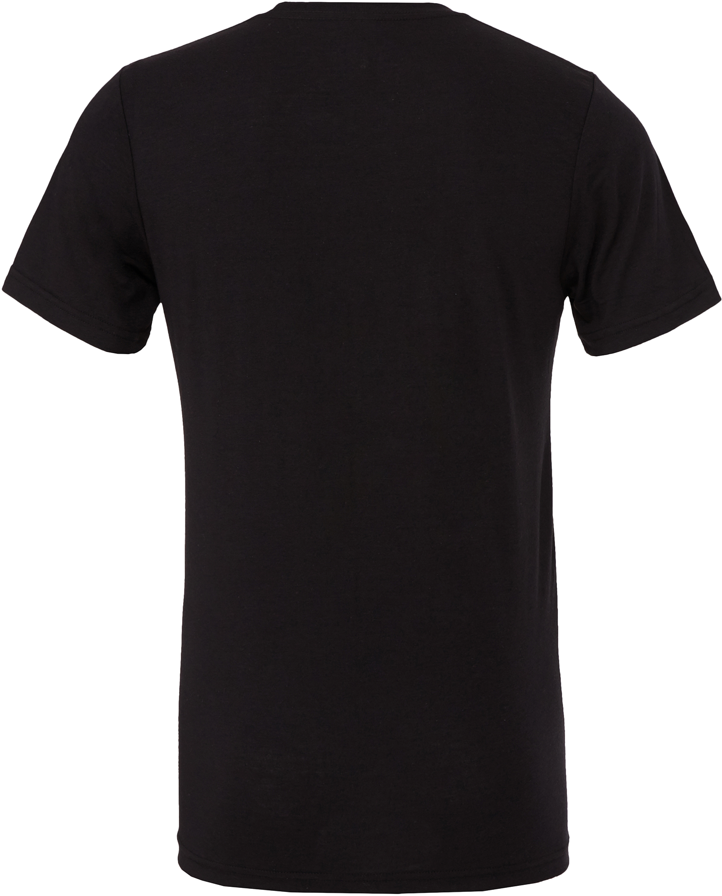 T-shirt Triblend unissexo decote redondo - Solid Black Triblend