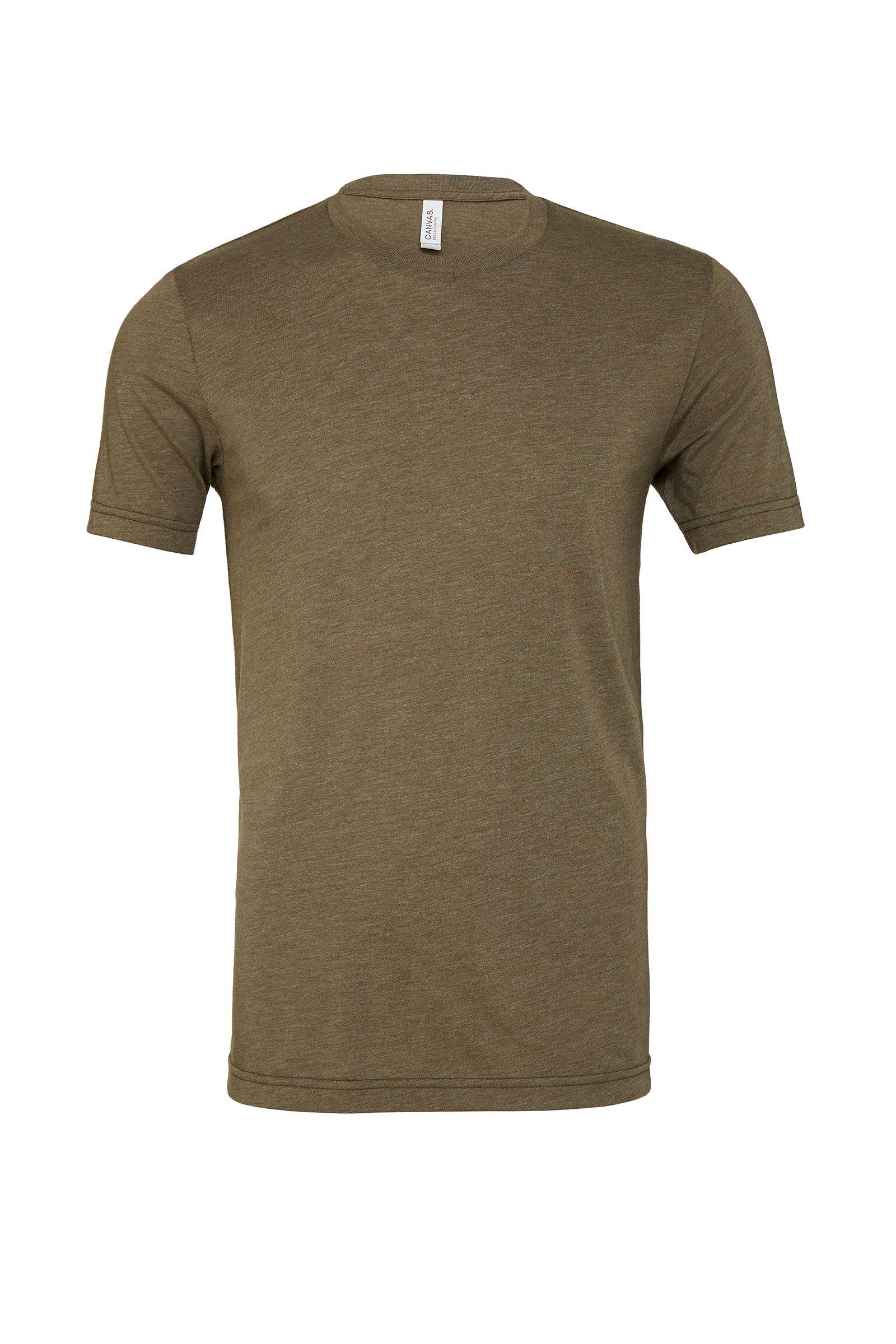 T-shirt Triblend unissexo decote redondo - Olive Triblend