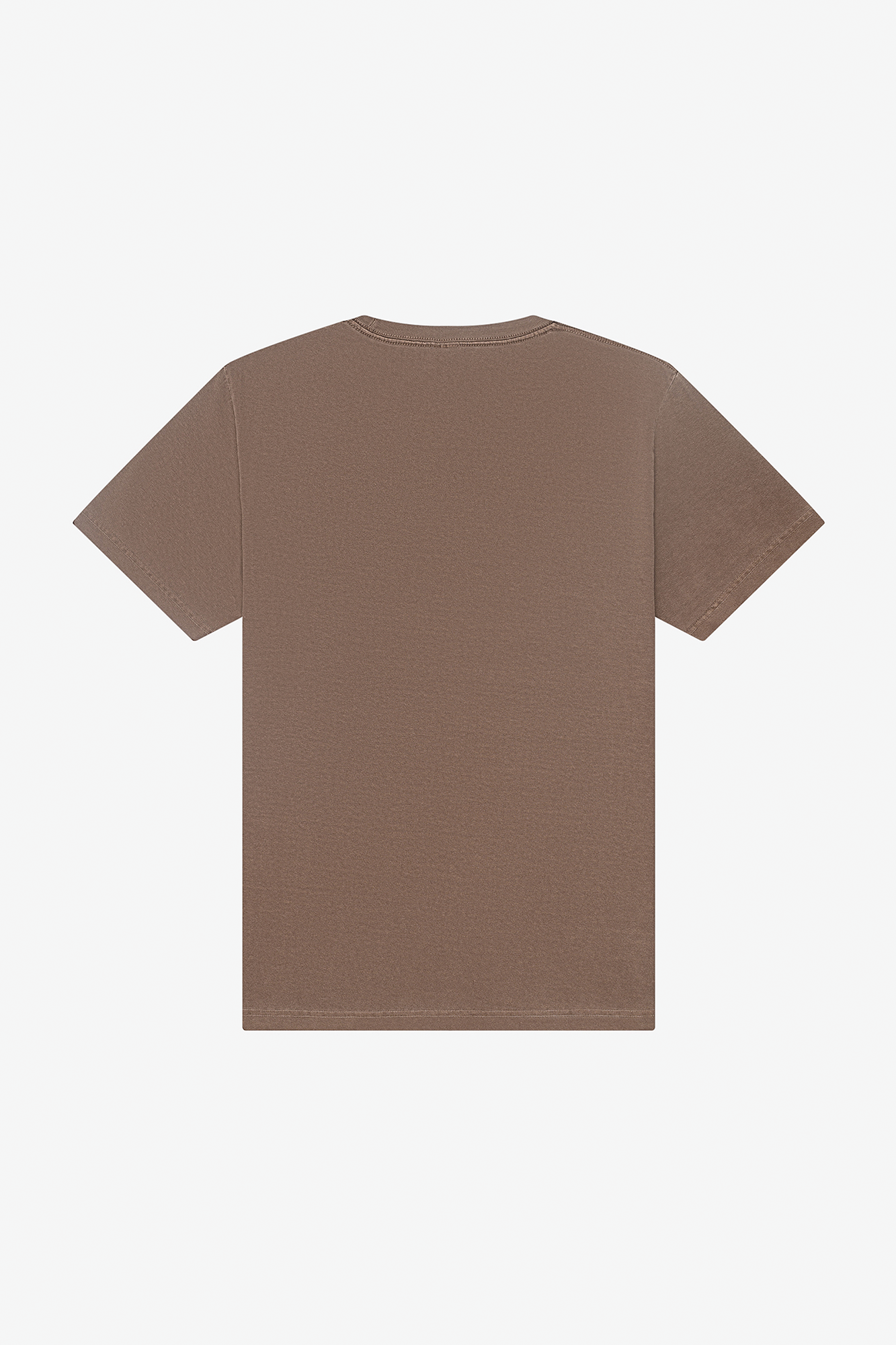 T-shirt pesada com aspecto lavado unissexo - Washed cocoa