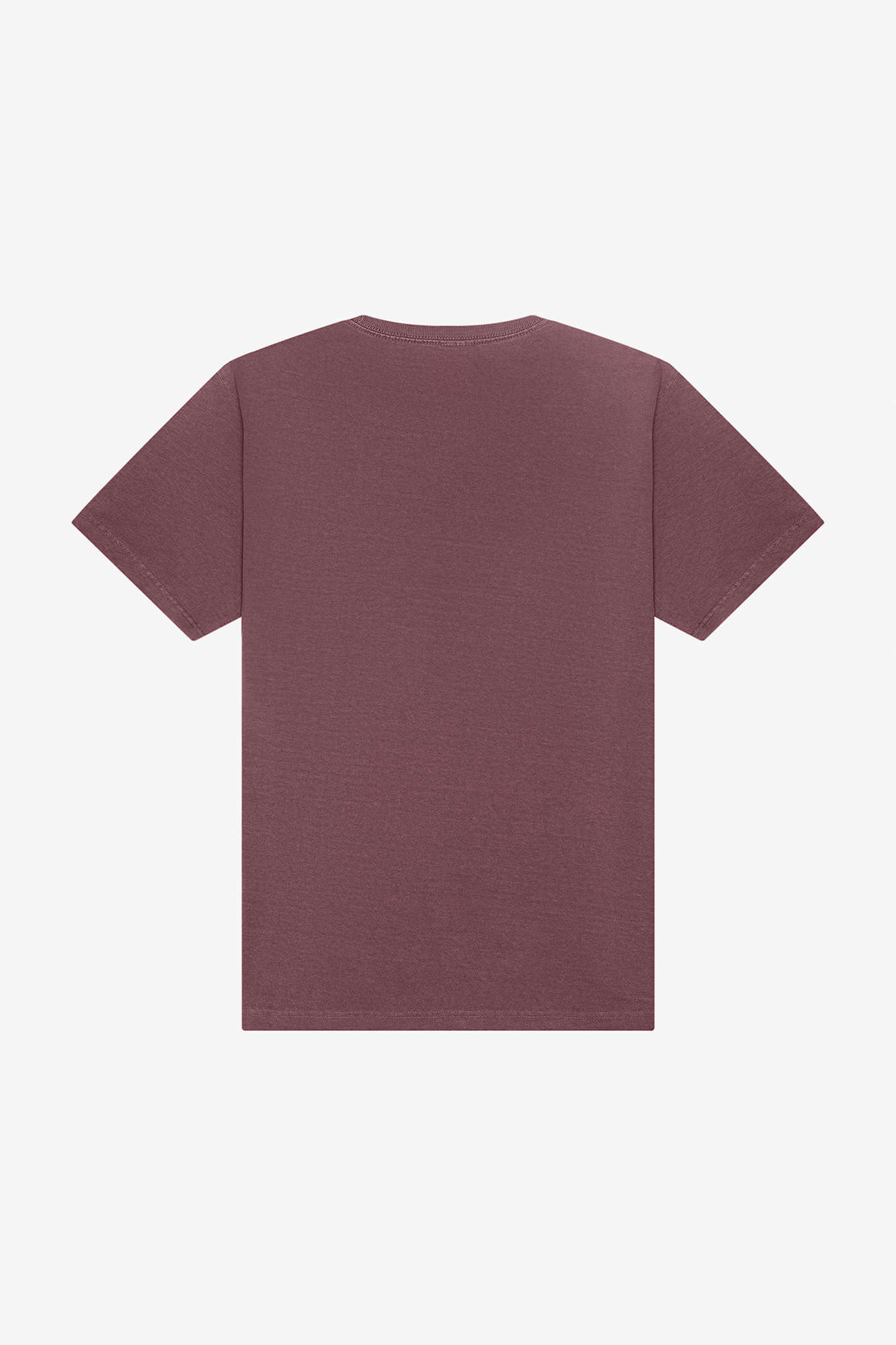 T-shirt pesada com aspecto lavado unissexo - Washed maroon