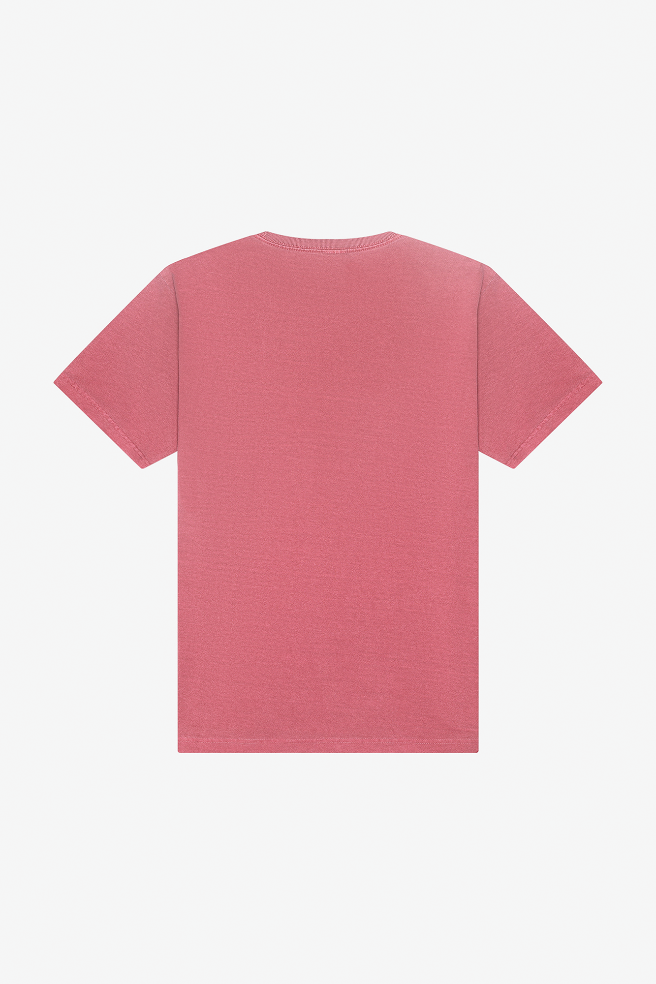 T-shirt pesada com aspecto lavado unissexo - Washed Red