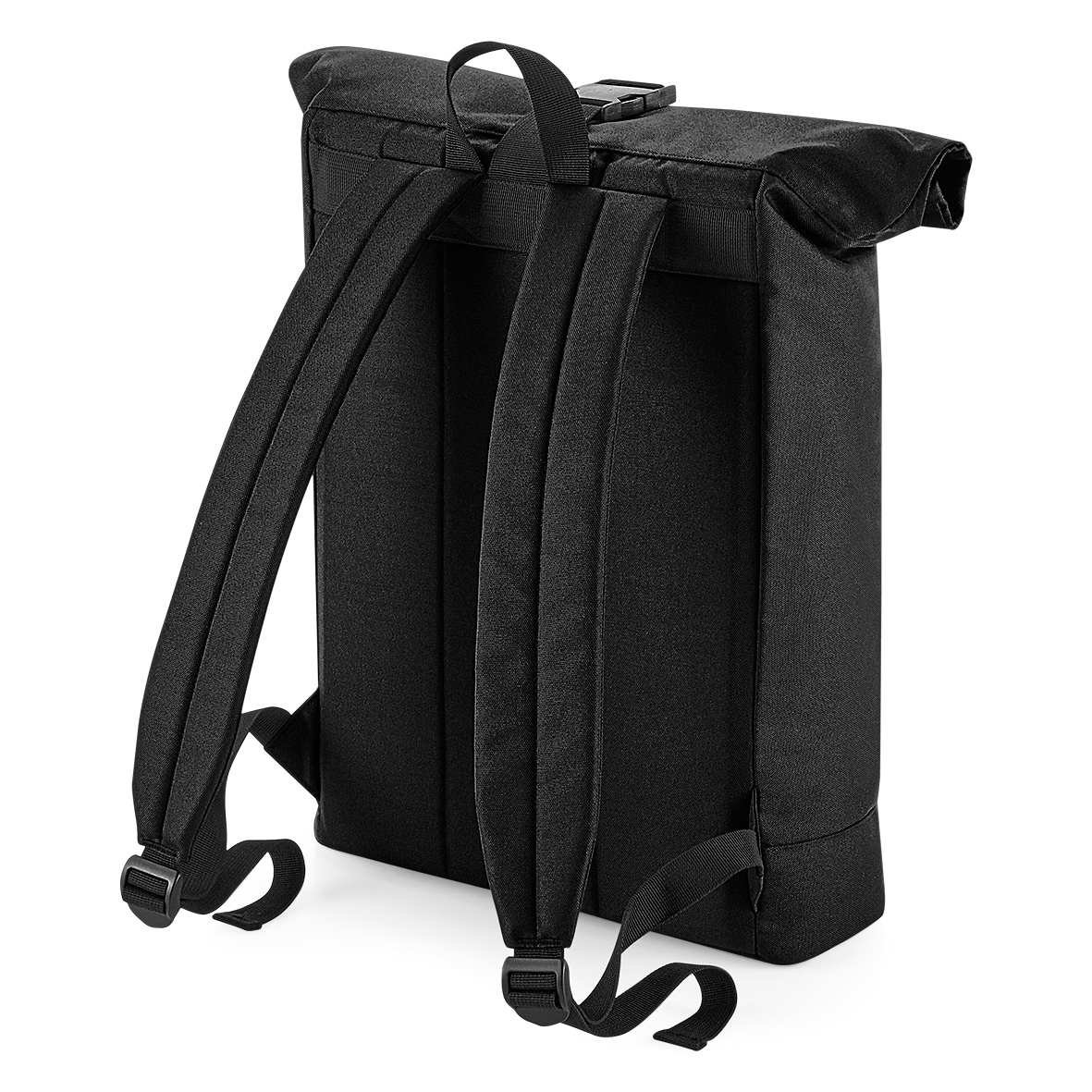 Mochila Roll-Top em material reciclado - Black