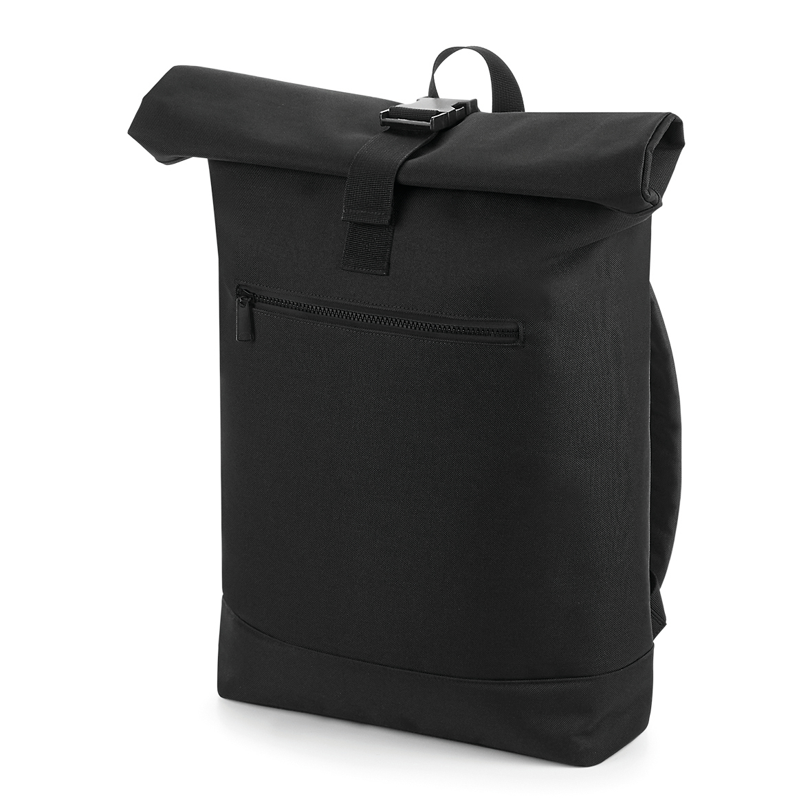 Mochila Roll-Top — Preto Frente