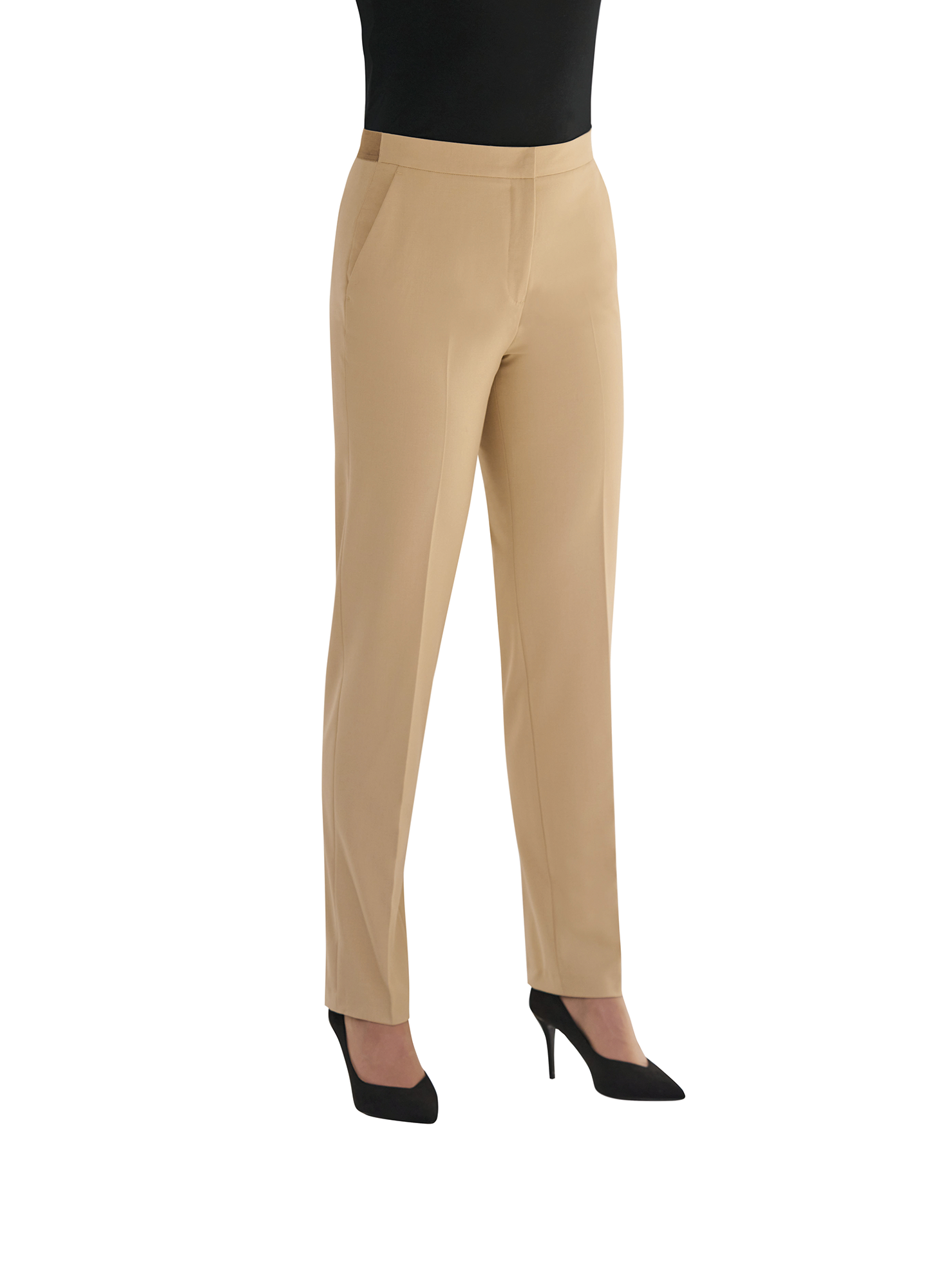 Calça de senhora Eleanor corte slim - Sand