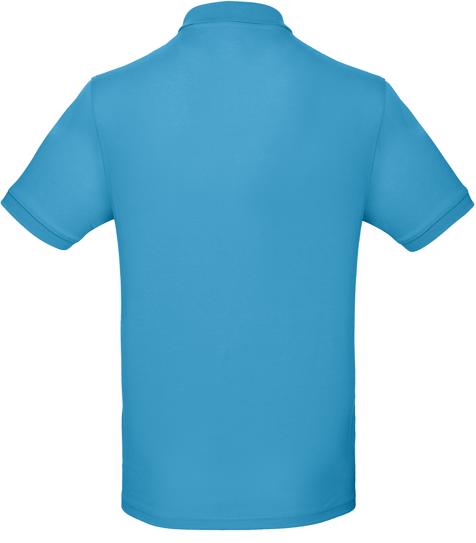Polo bio homem - Very Turquoise