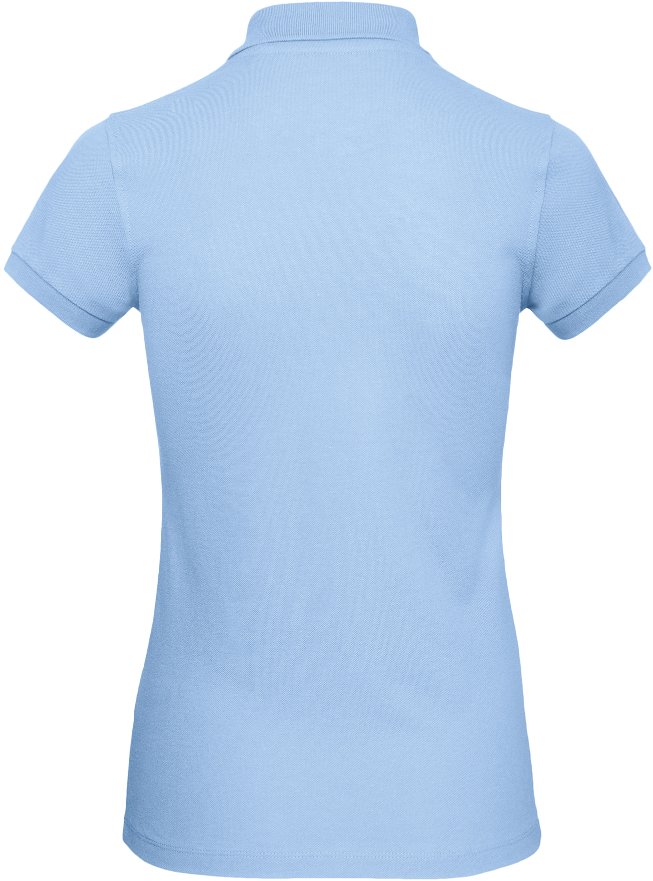 Polo bio senhora - Sky Blue