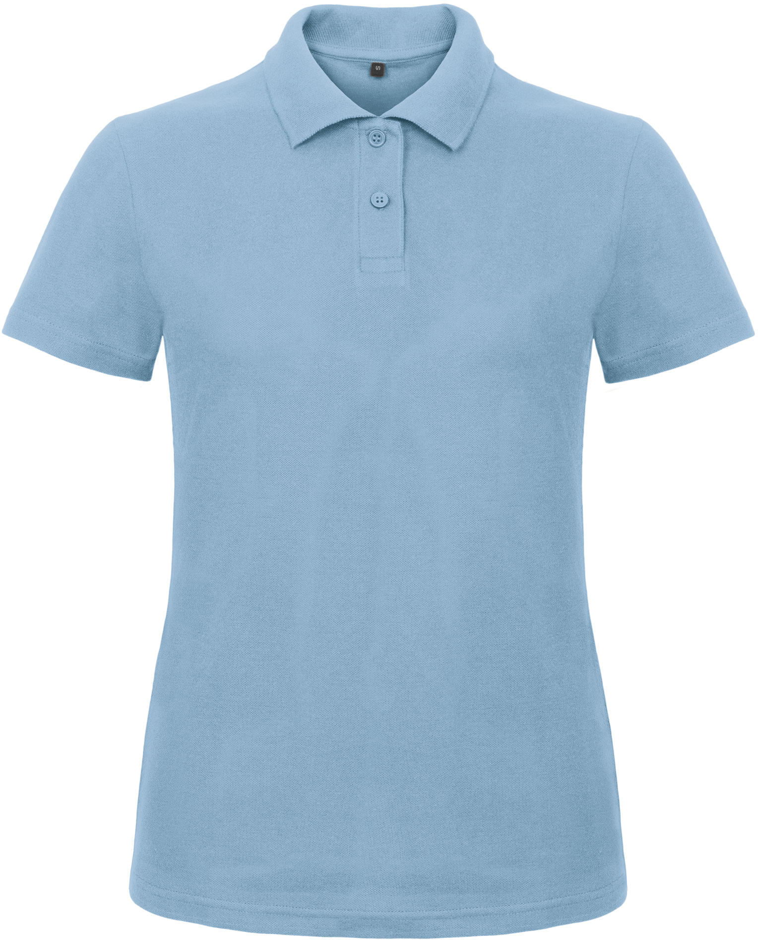 Polo piqué de senhora ID.001 - Light Blue