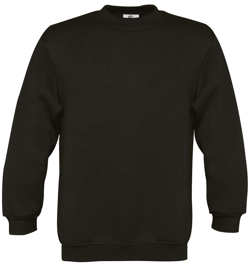 Sweatshirt de criança com decote redondo - Black