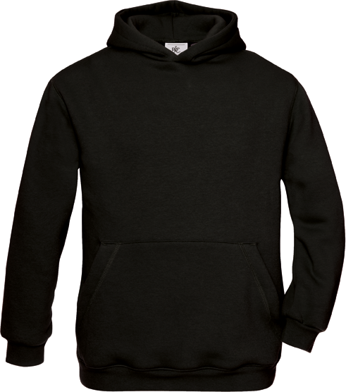 Sweatshirt de criança com capuz - Black