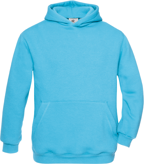 Sweatshirt de criança com capuz - Very Turquoise