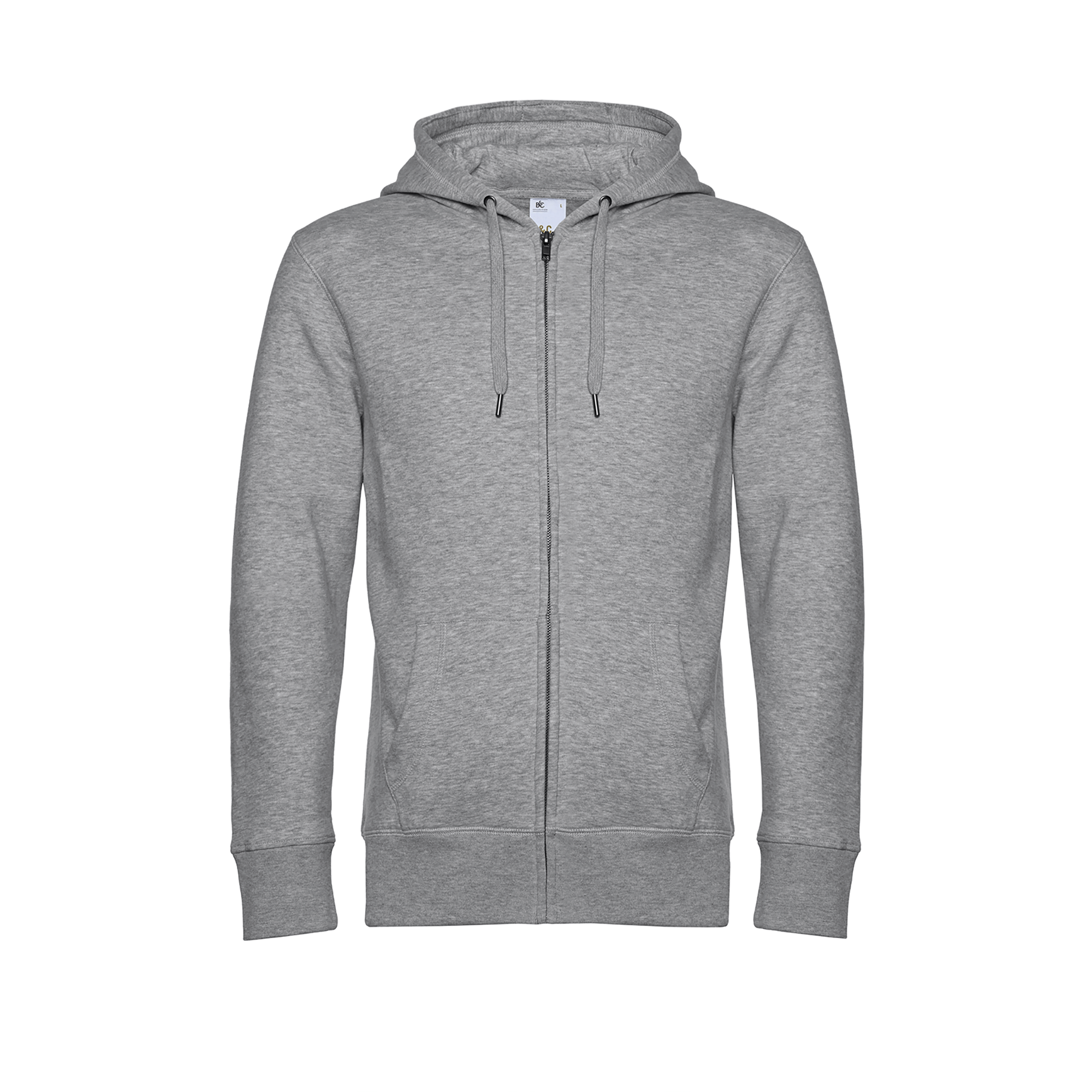 heather grey Sudadera con capucha y cremallera KING