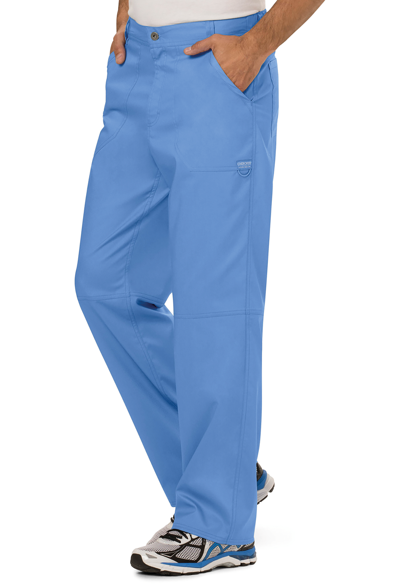 Pantalones tipo cargo con bragueta hombre
