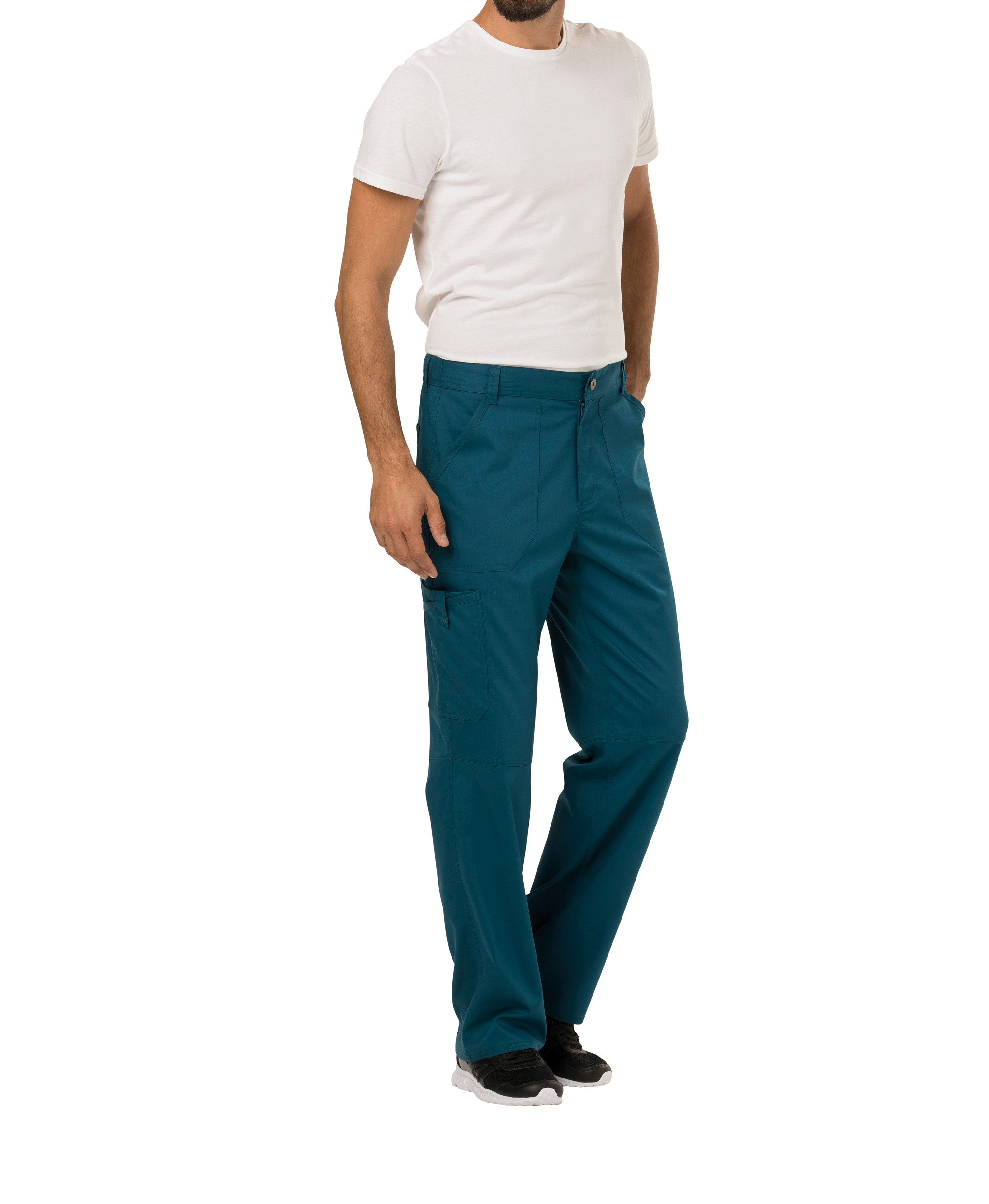 Pantalones tipo cargo con bragueta hombre