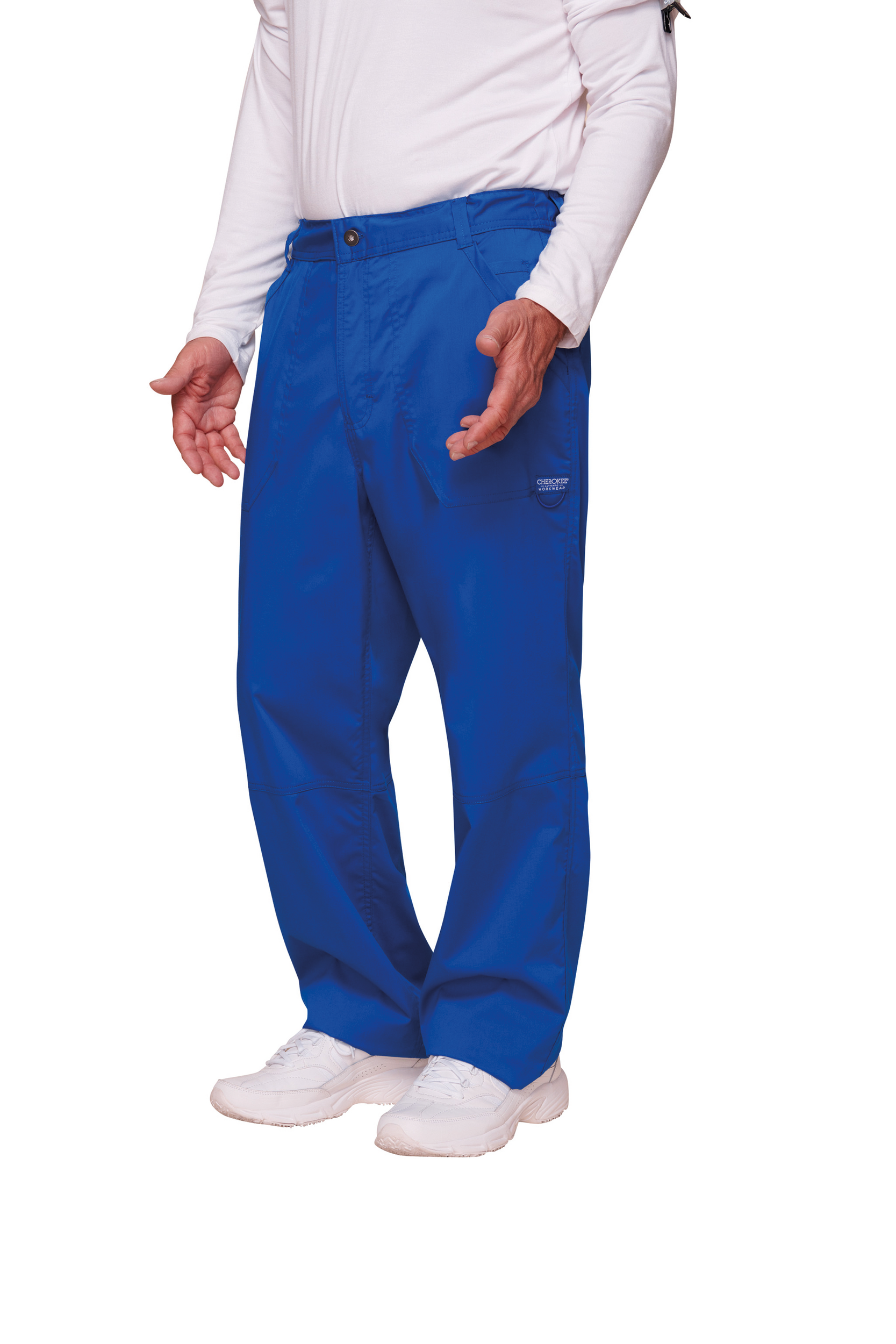 Pantalones tipo cargo con bragueta hombre