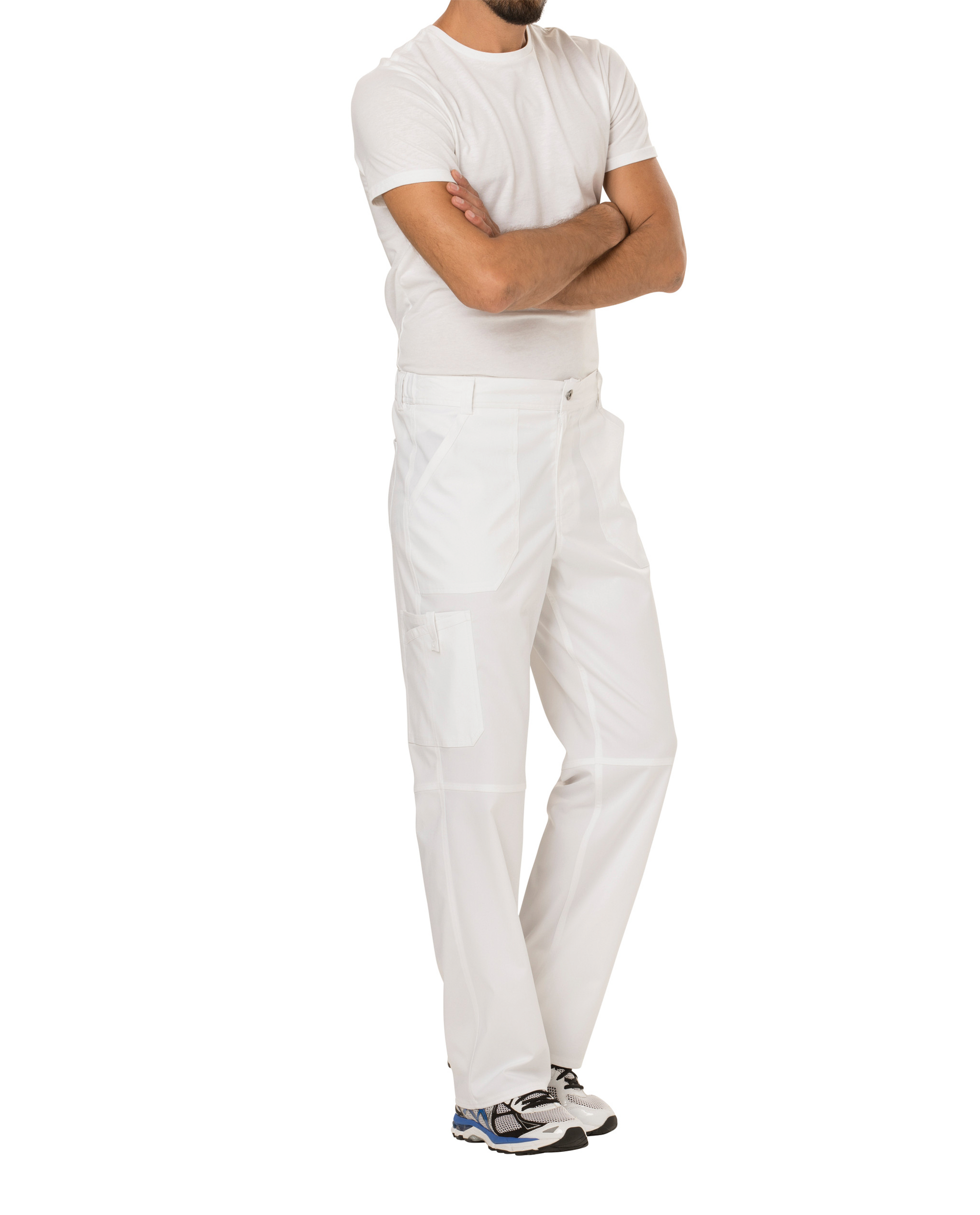 Pantalones tipo cargo con bragueta hombre