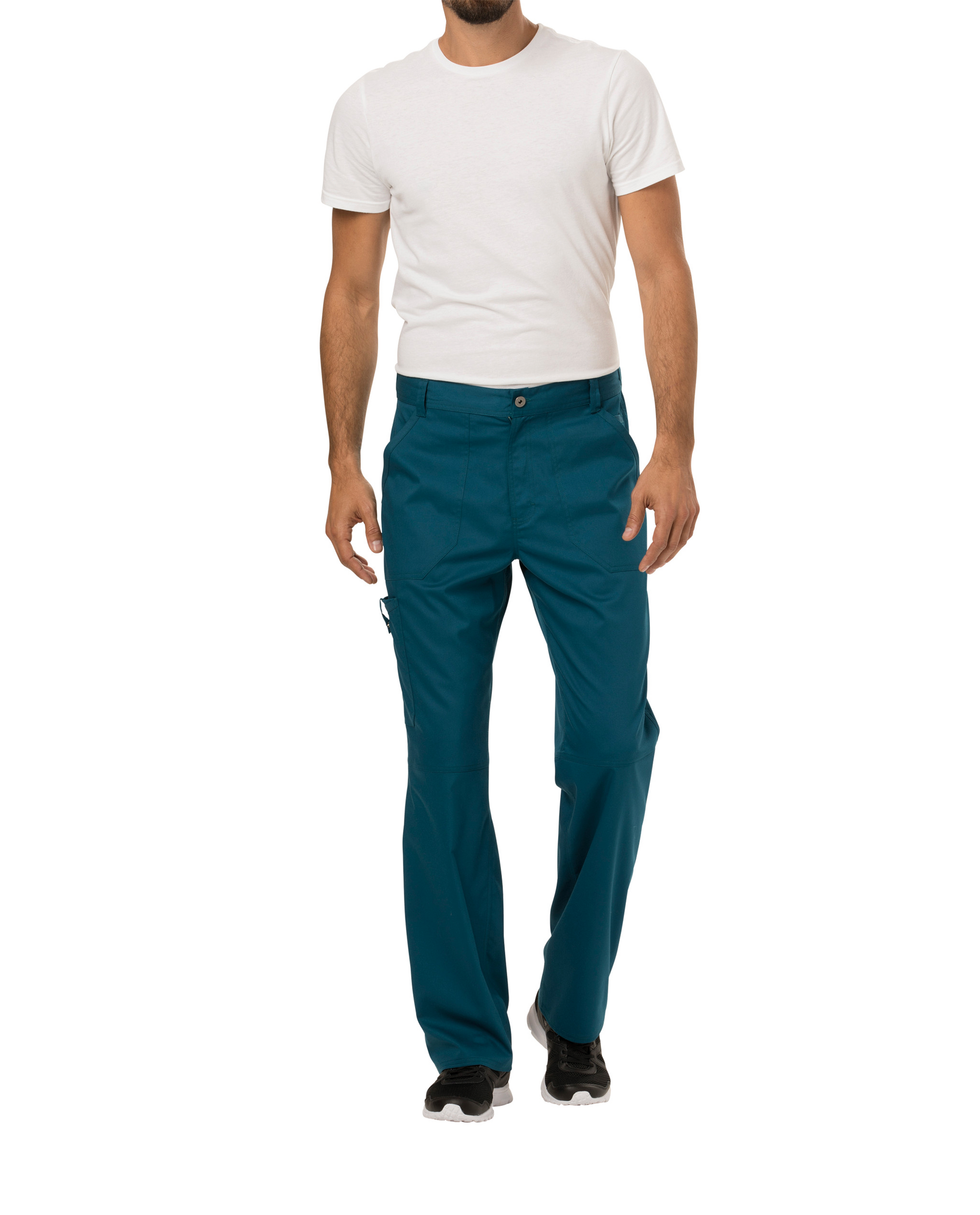 Pantalones tipo cargo con bragueta hombre