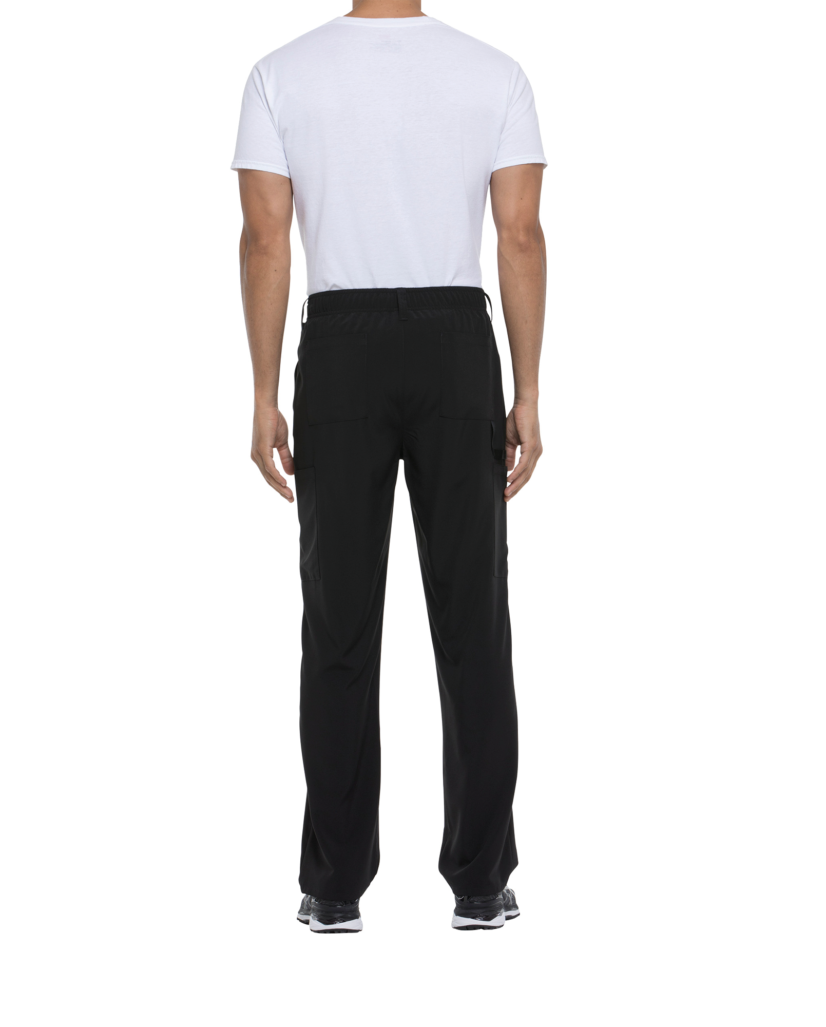 Calças com cintura ajustável com cordão de homem - Black