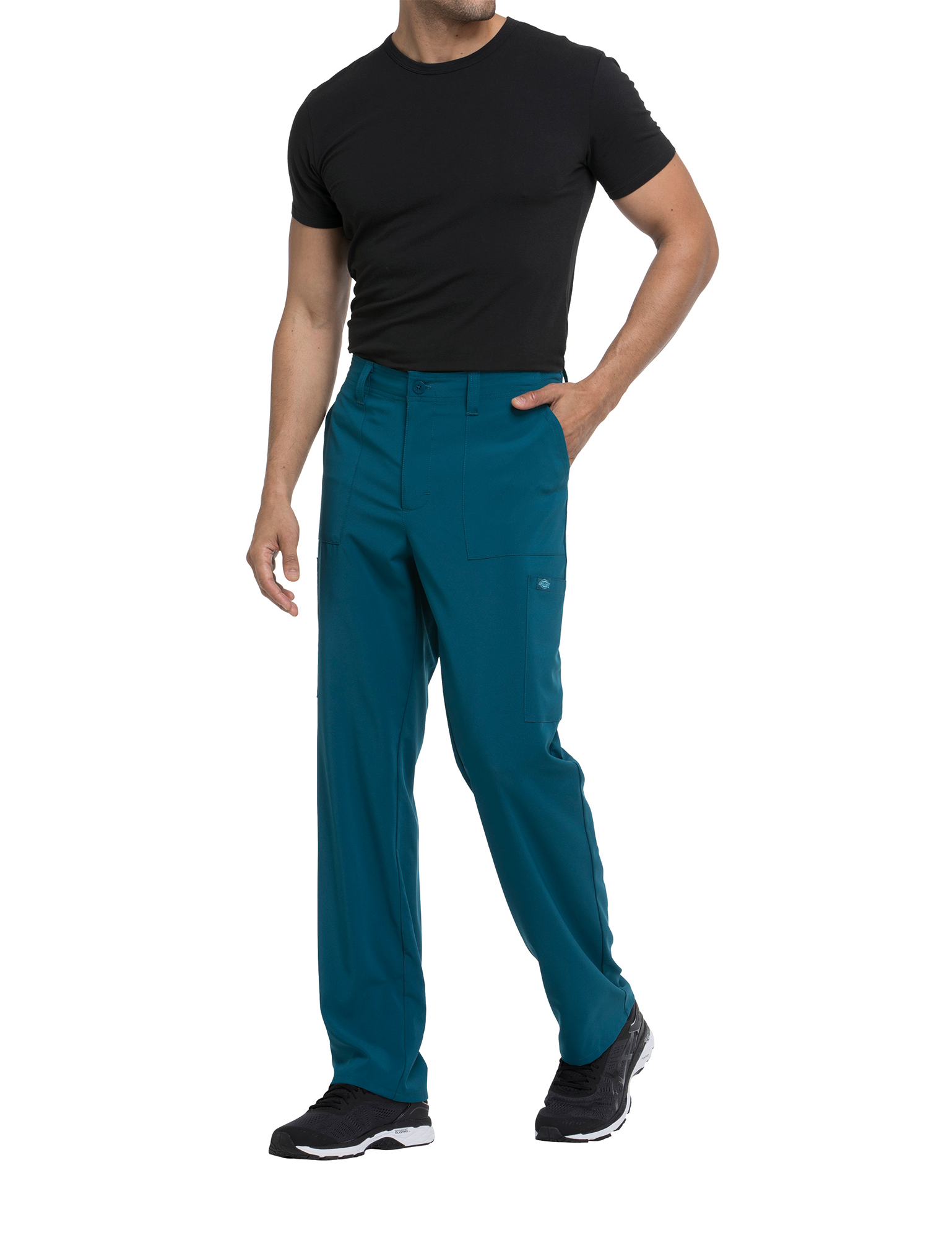 Pantalón con cordón de ajuste y tiro estándar hombre<br/>