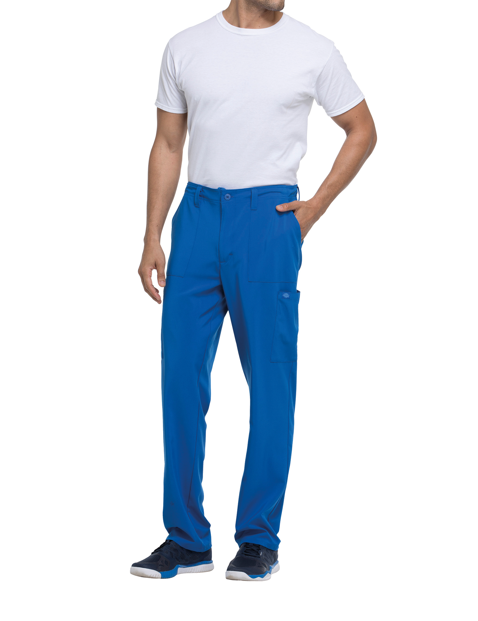 Pantalón con cordón de ajuste y tiro estándar hombre<br/>
