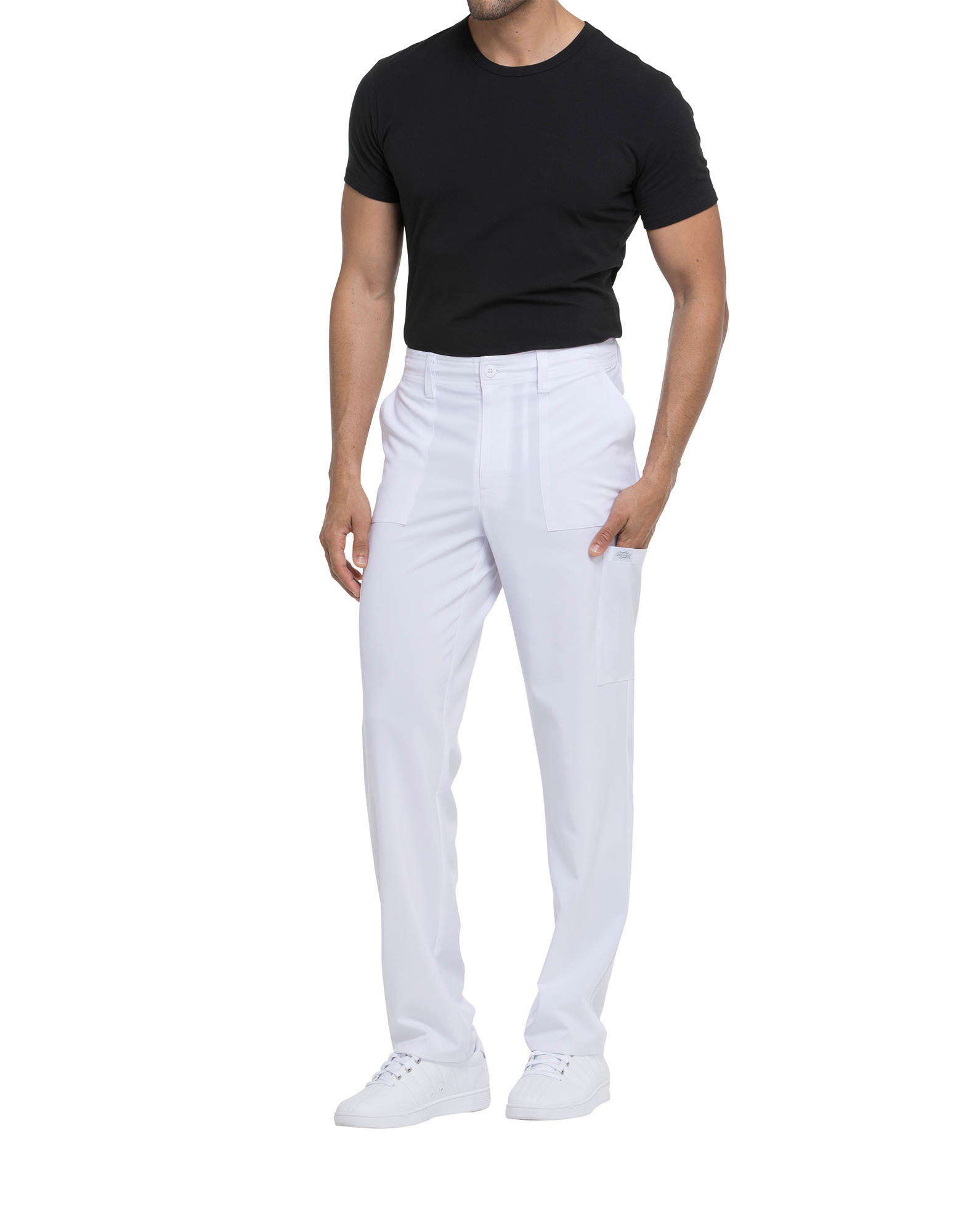 Pantalón con cordón de ajuste y tiro estándar hombre<br/>