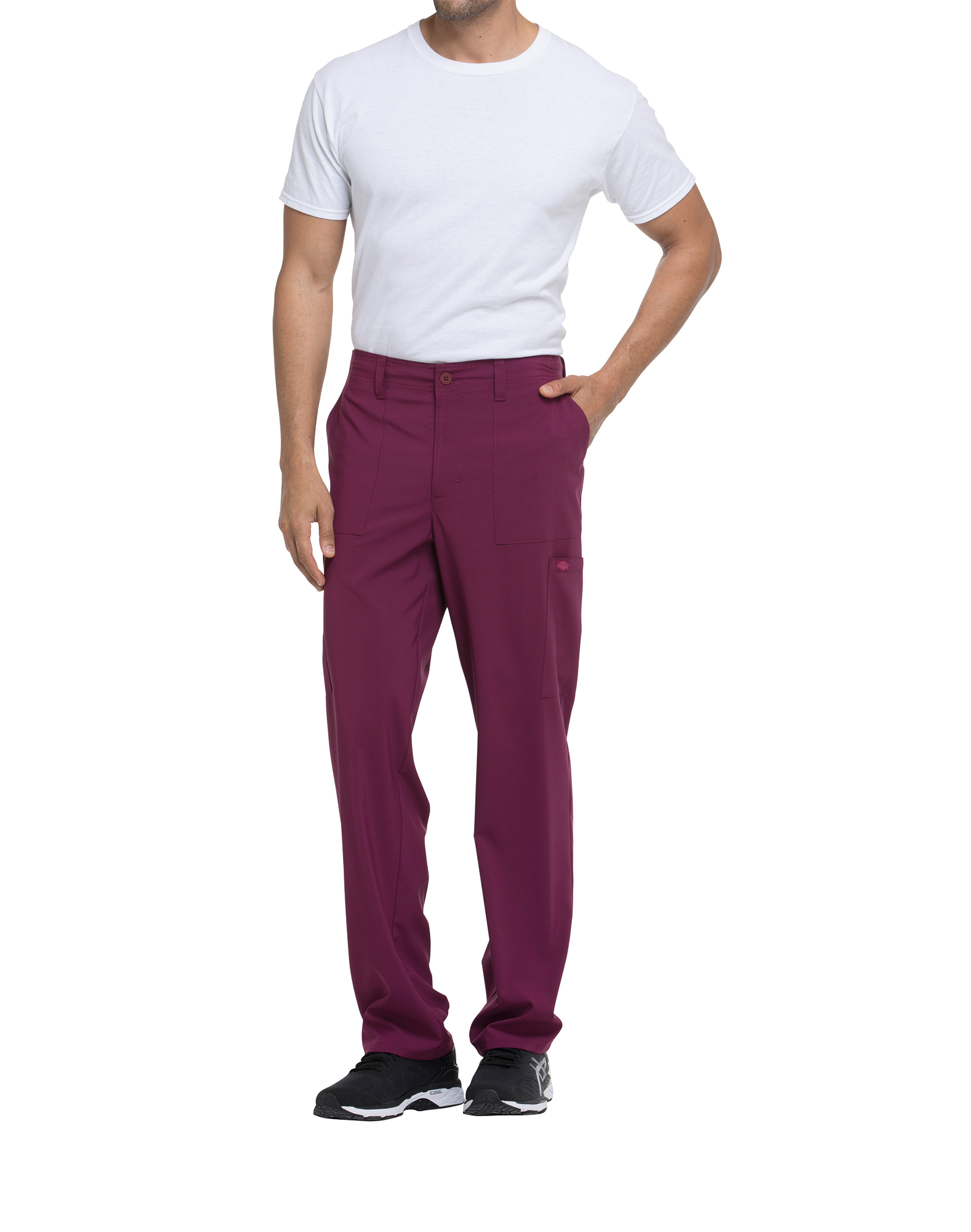 Pantalón con cordón de ajuste y tiro estándar hombre<br/>