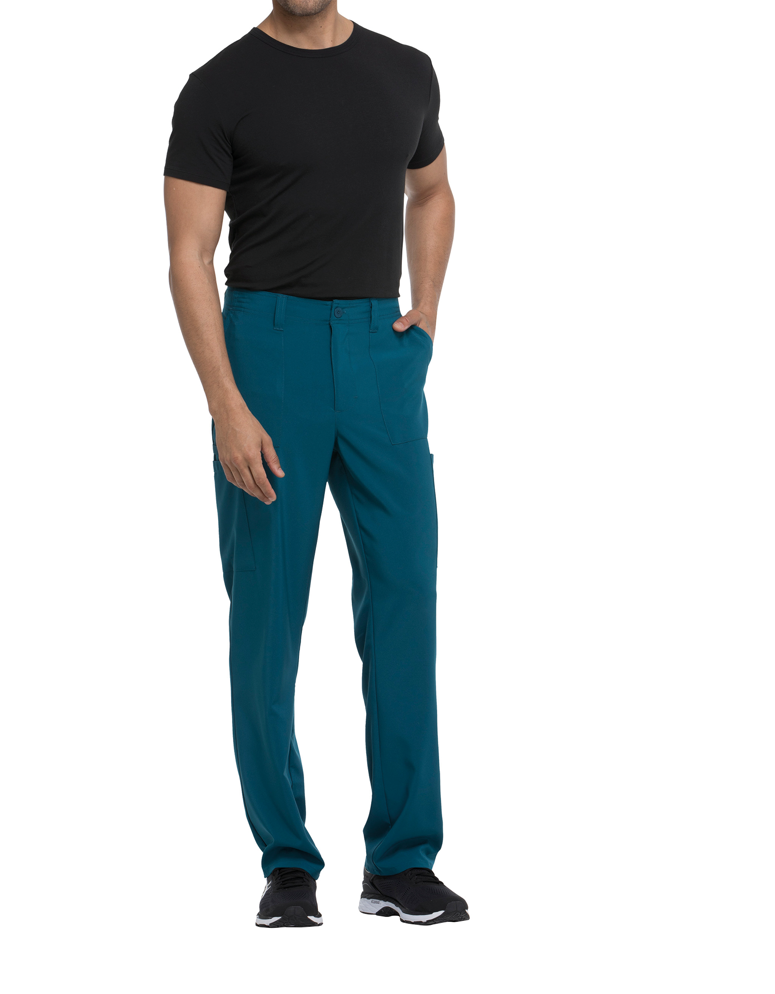 Pantalón con cordón de ajuste y tiro estándar hombre<br/>