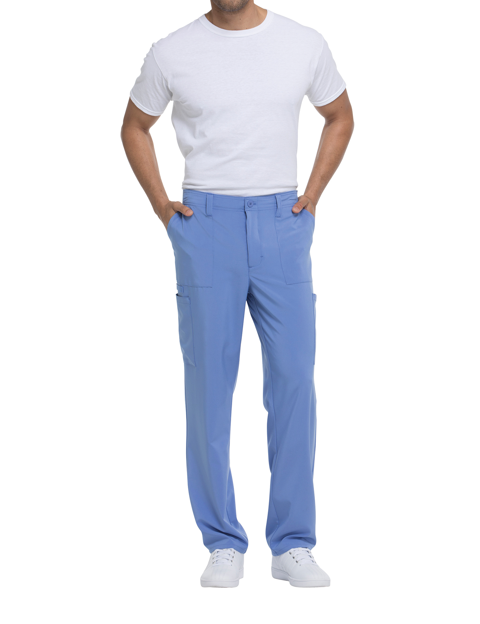 Pantalón con cordón de ajuste y tiro estándar hombre<br/>