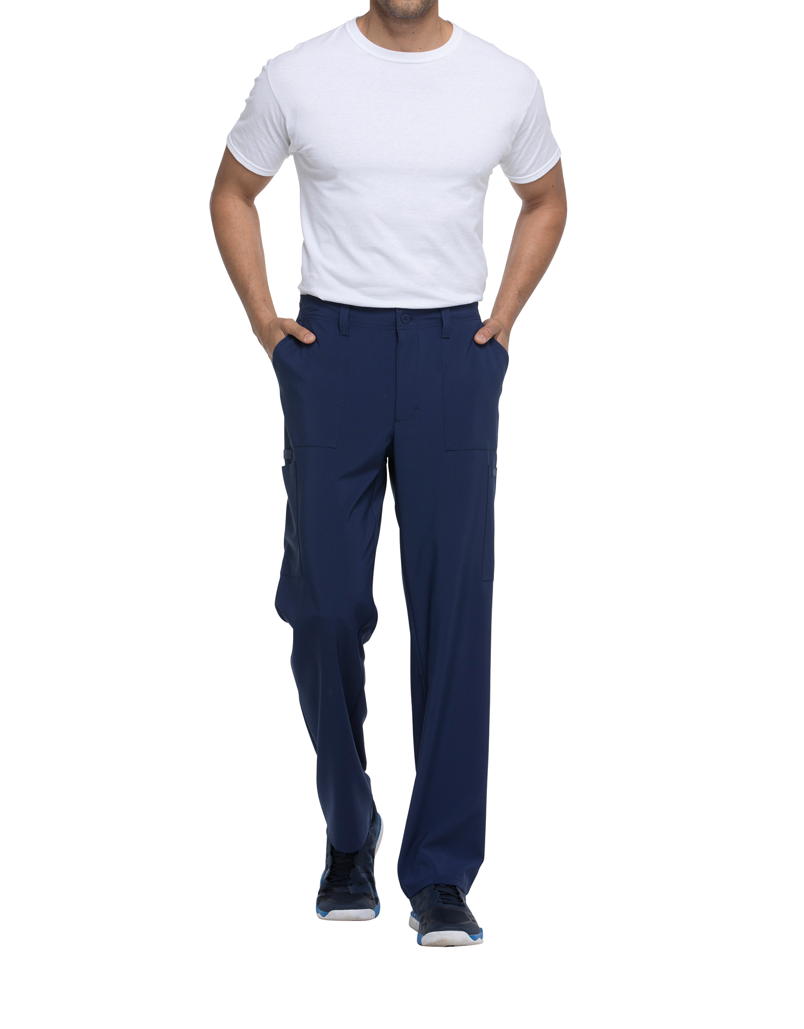 Pantalón con cordón de ajuste y tiro estándar hombre<br/>