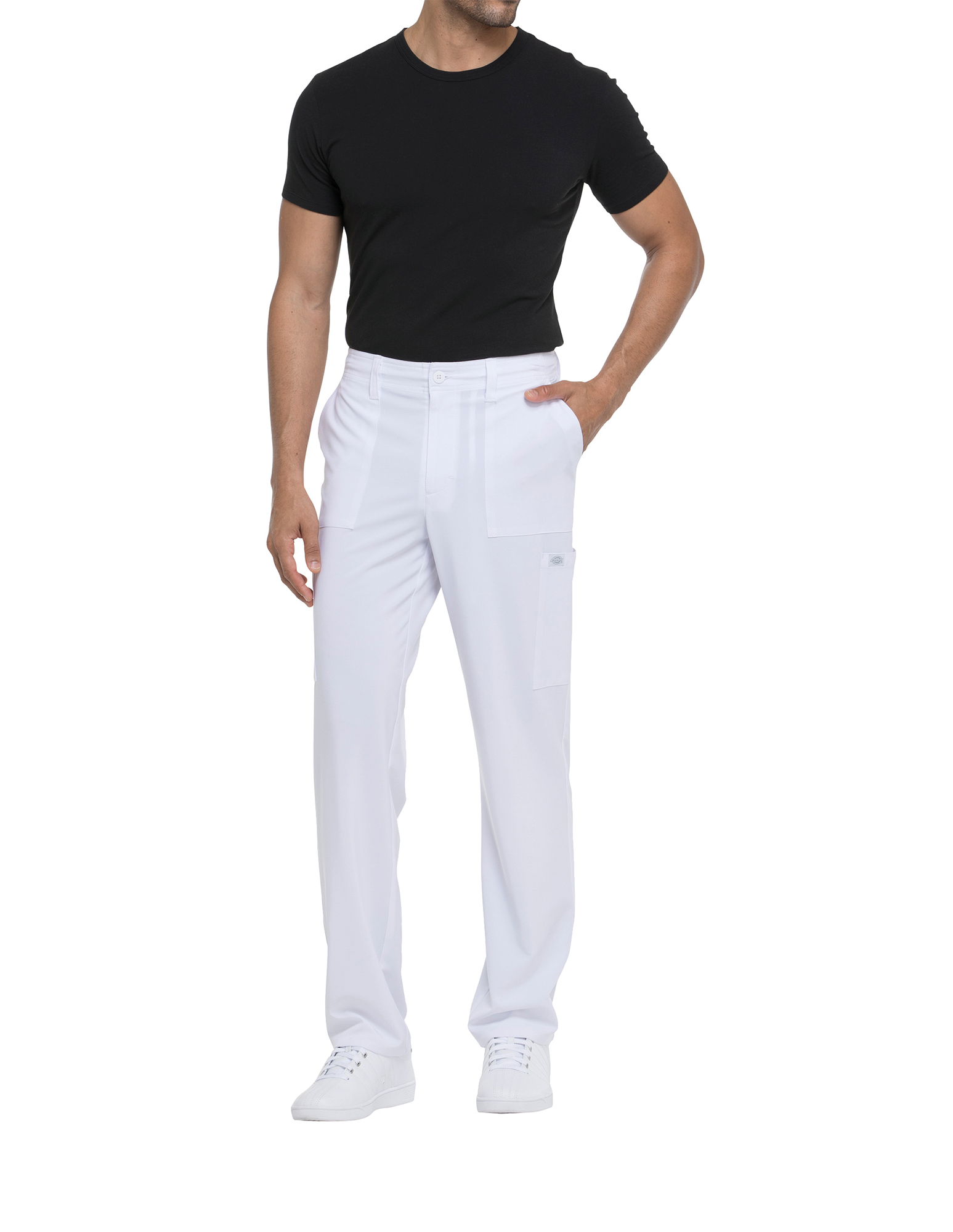 Pantalón con cordón de ajuste y tiro estándar hombre<br/>