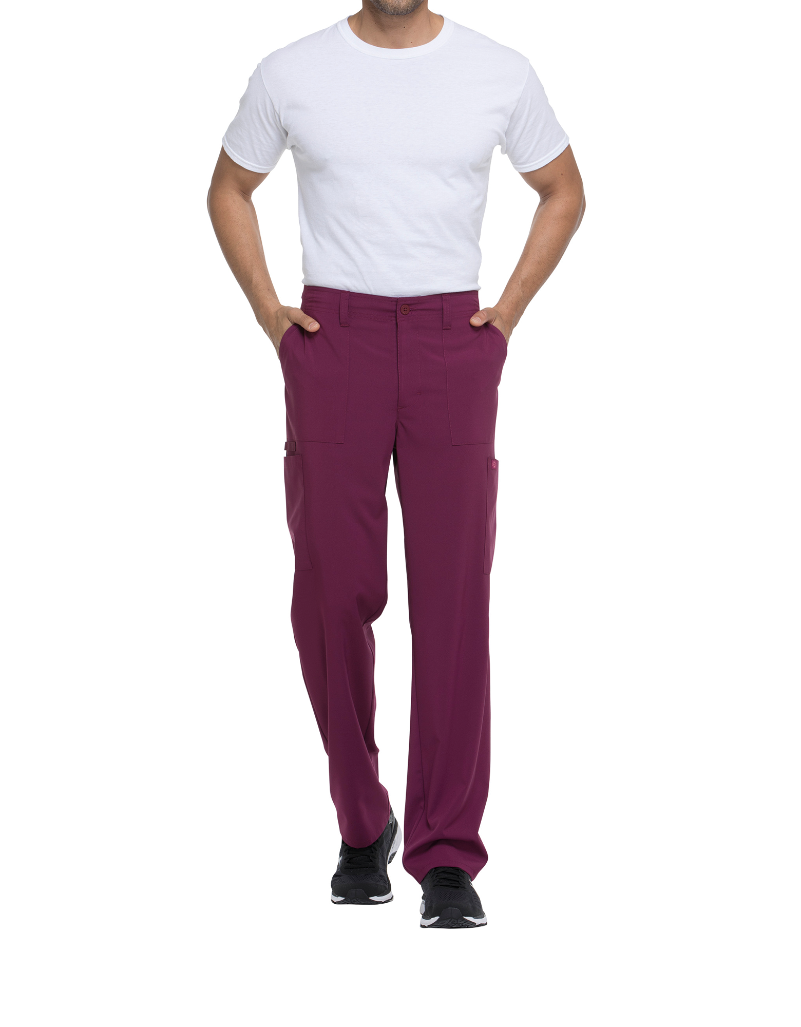 Pantalón con cordón de ajuste y tiro estándar hombre<br/>