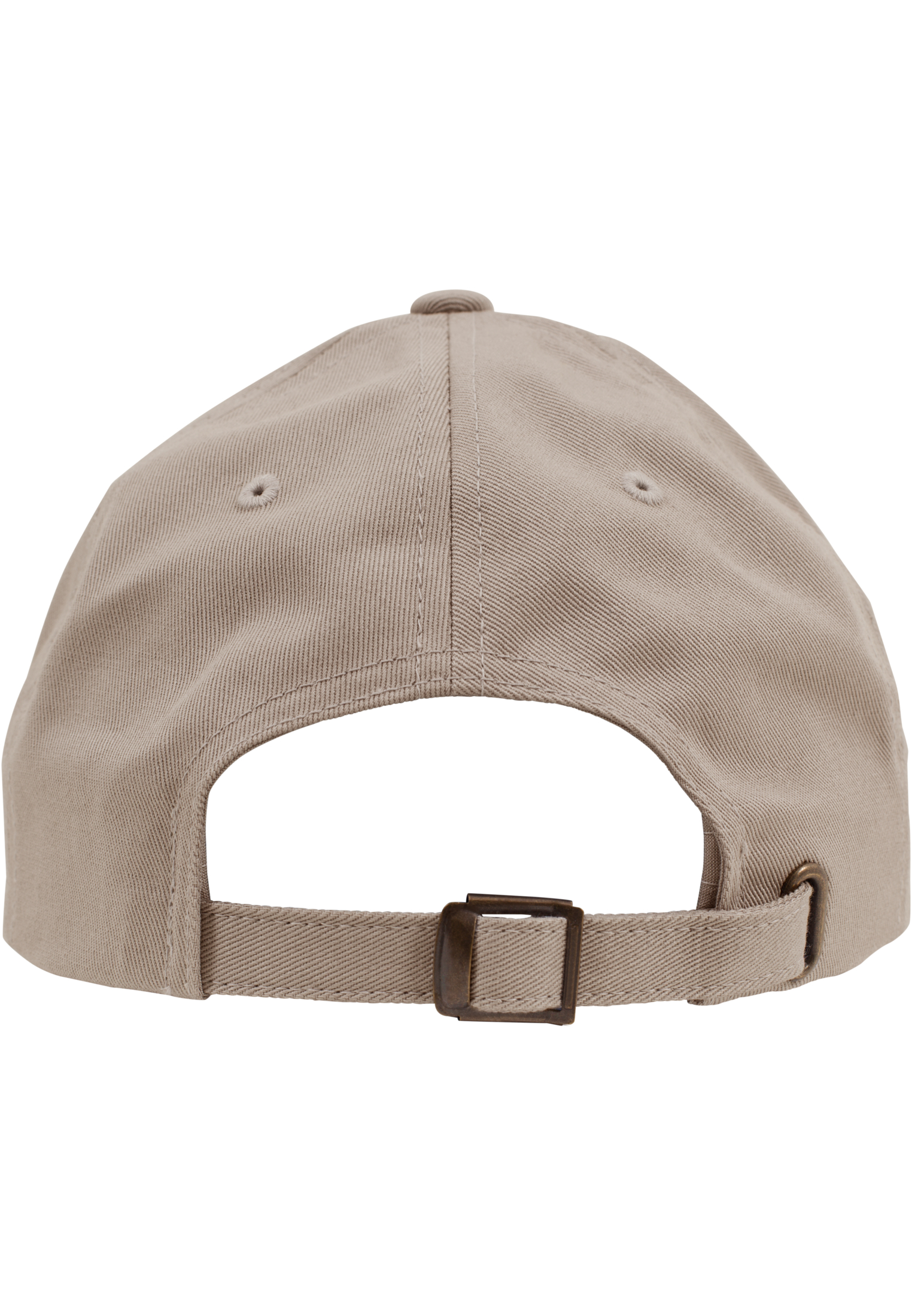 khaki Gorra de sarga de algodón: 6 paneles