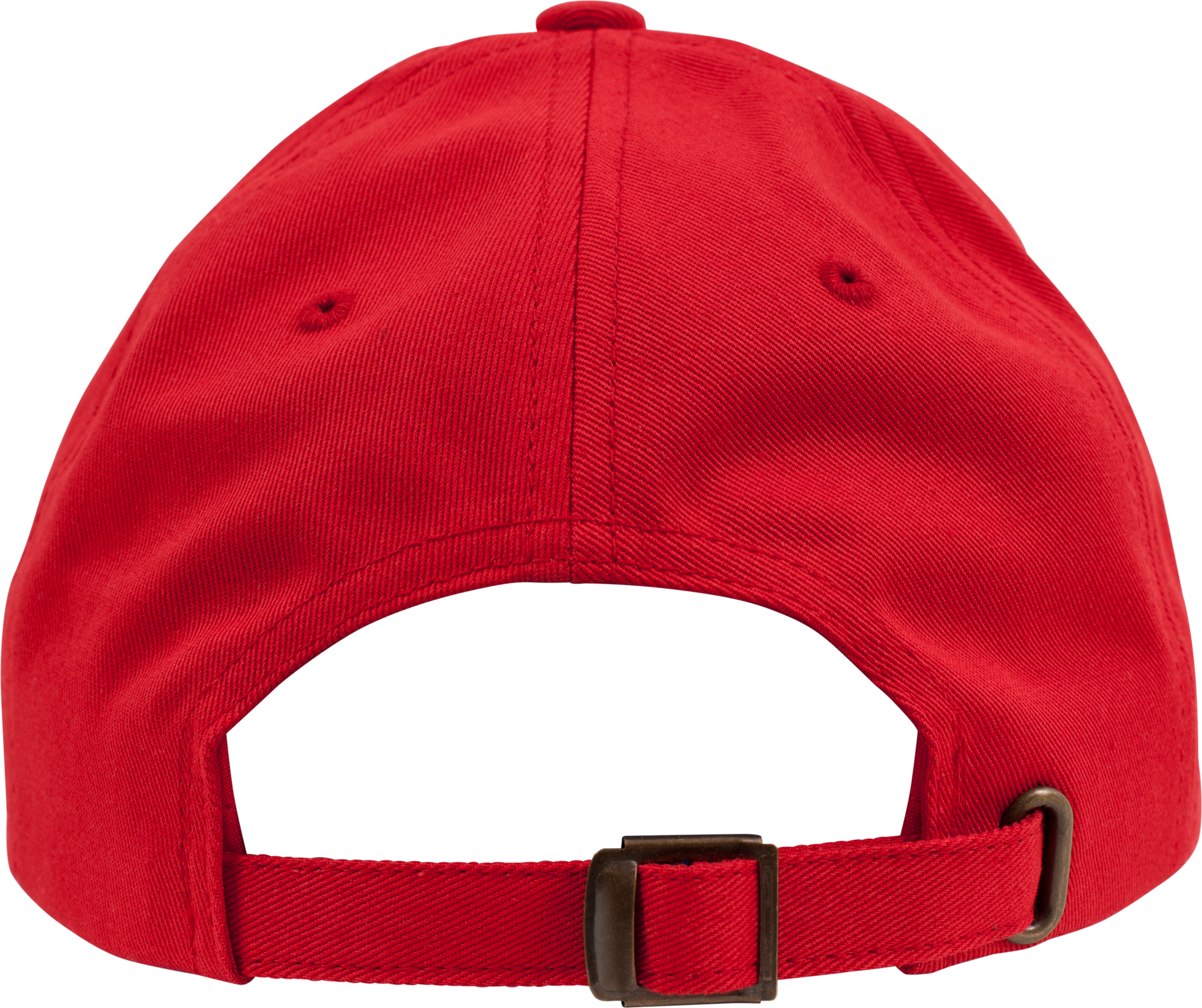 red Gorra de sarga de algodón: 6 paneles