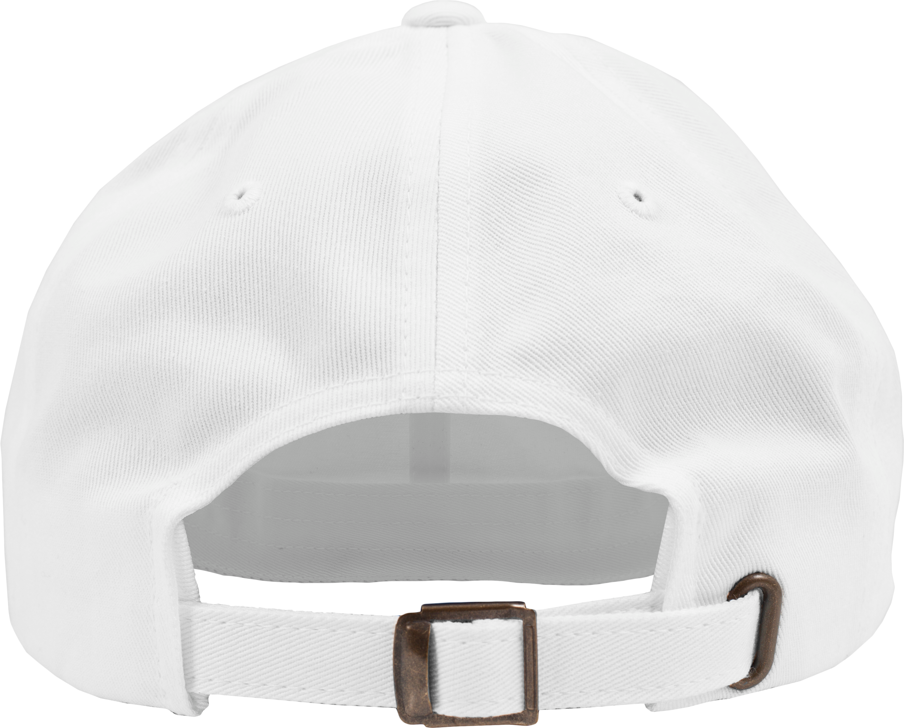 white Gorra de sarga de algodón: 6 paneles