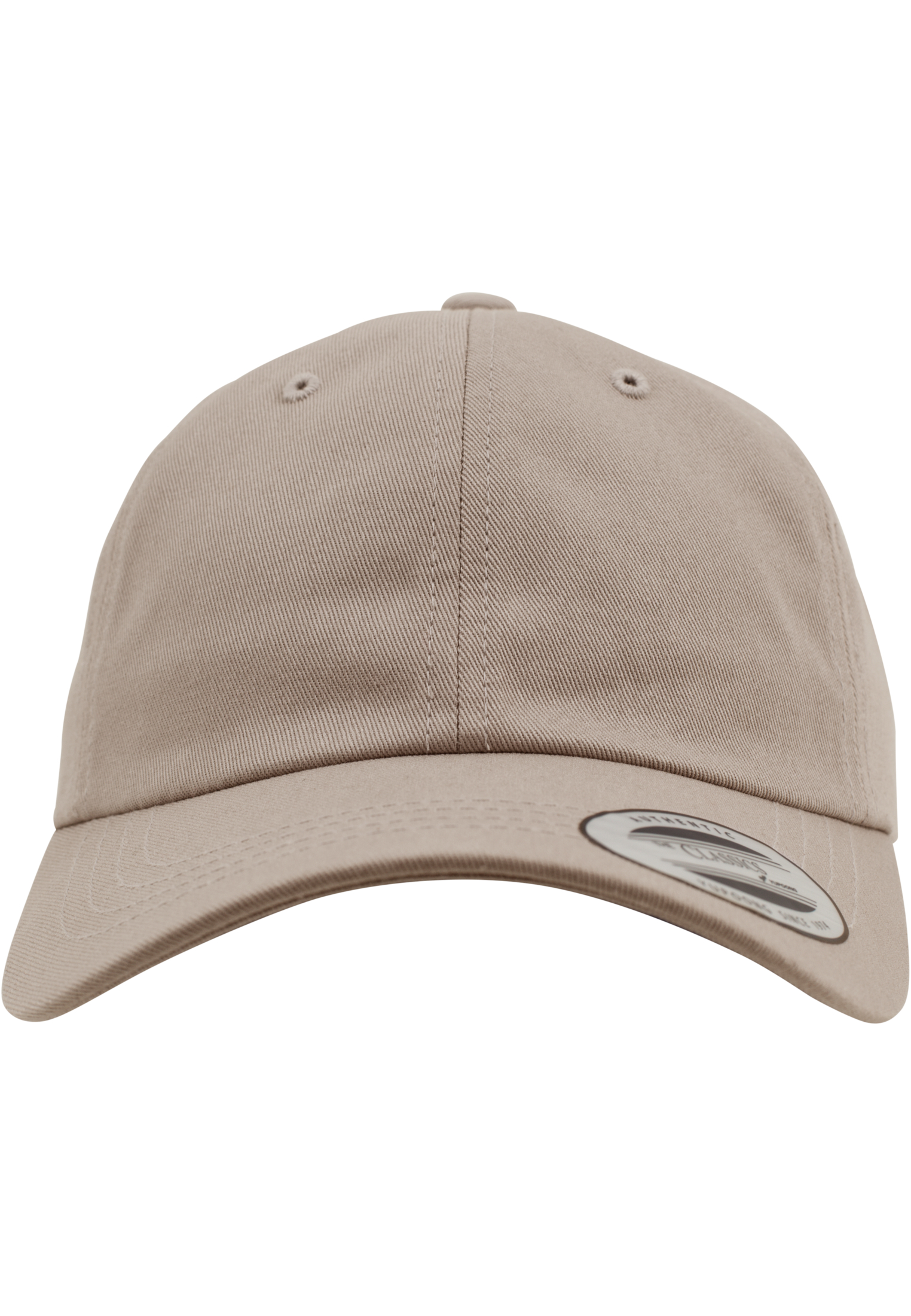 khaki Gorra de sarga de algodón: 6 paneles