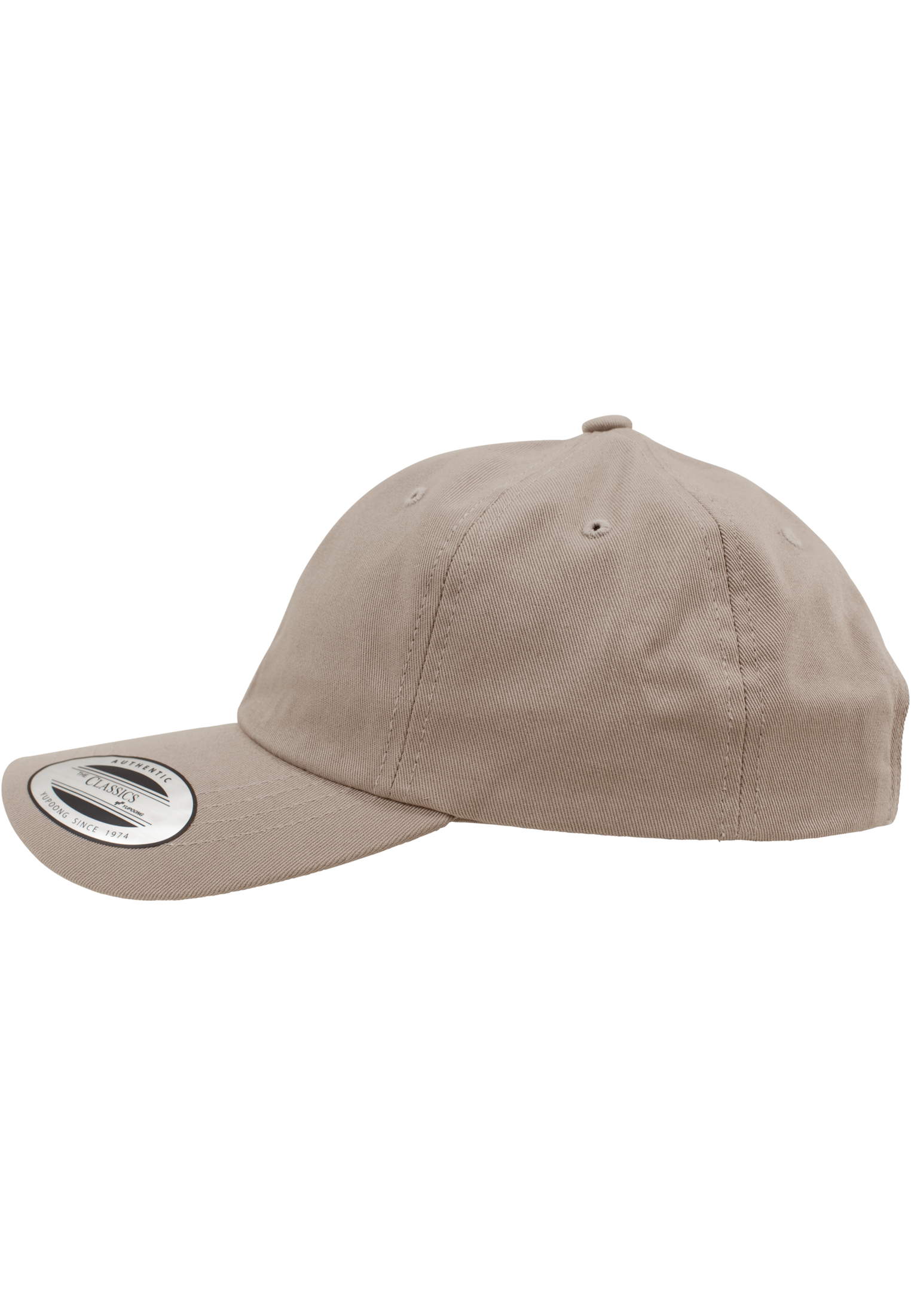 khaki Gorra de sarga de algodón: 6 paneles