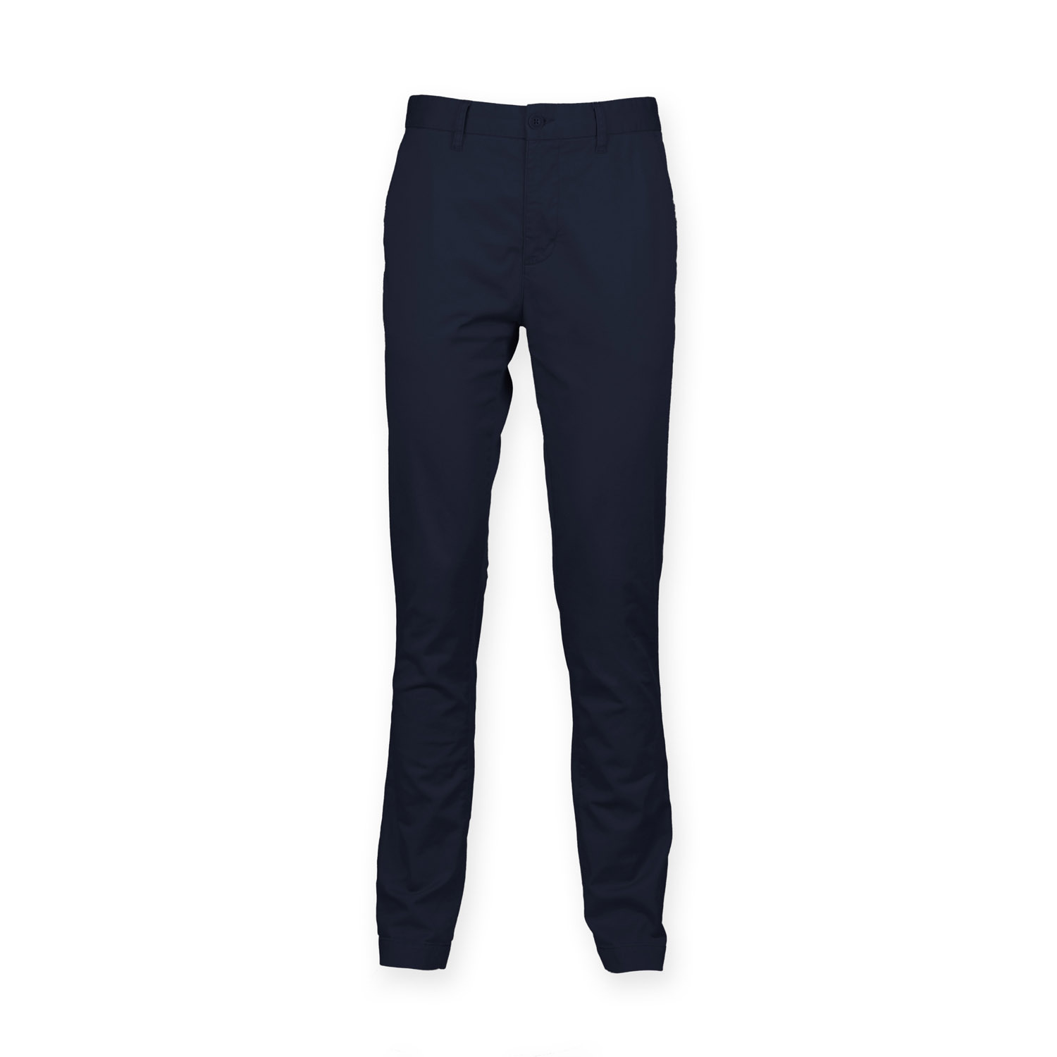 Calças Chino de homem com stretch — Azul Marinho Frente