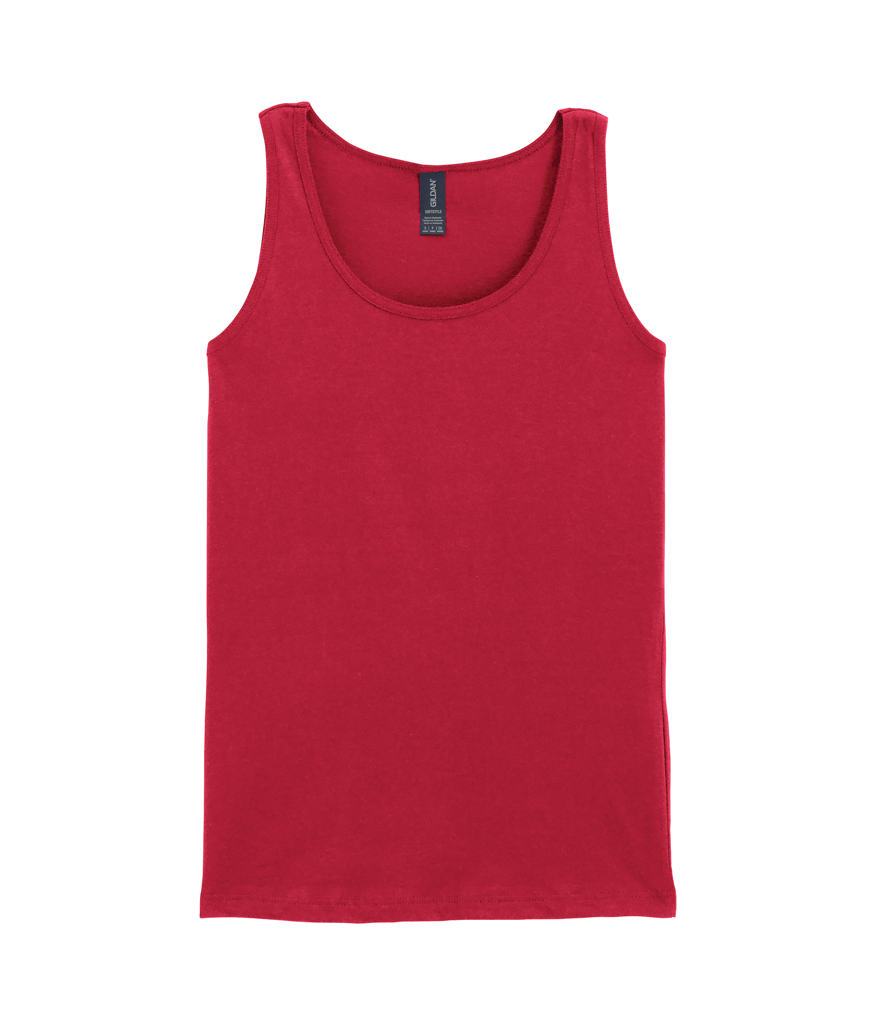 Top de senhora de cavas Softstyle - Cherry Red