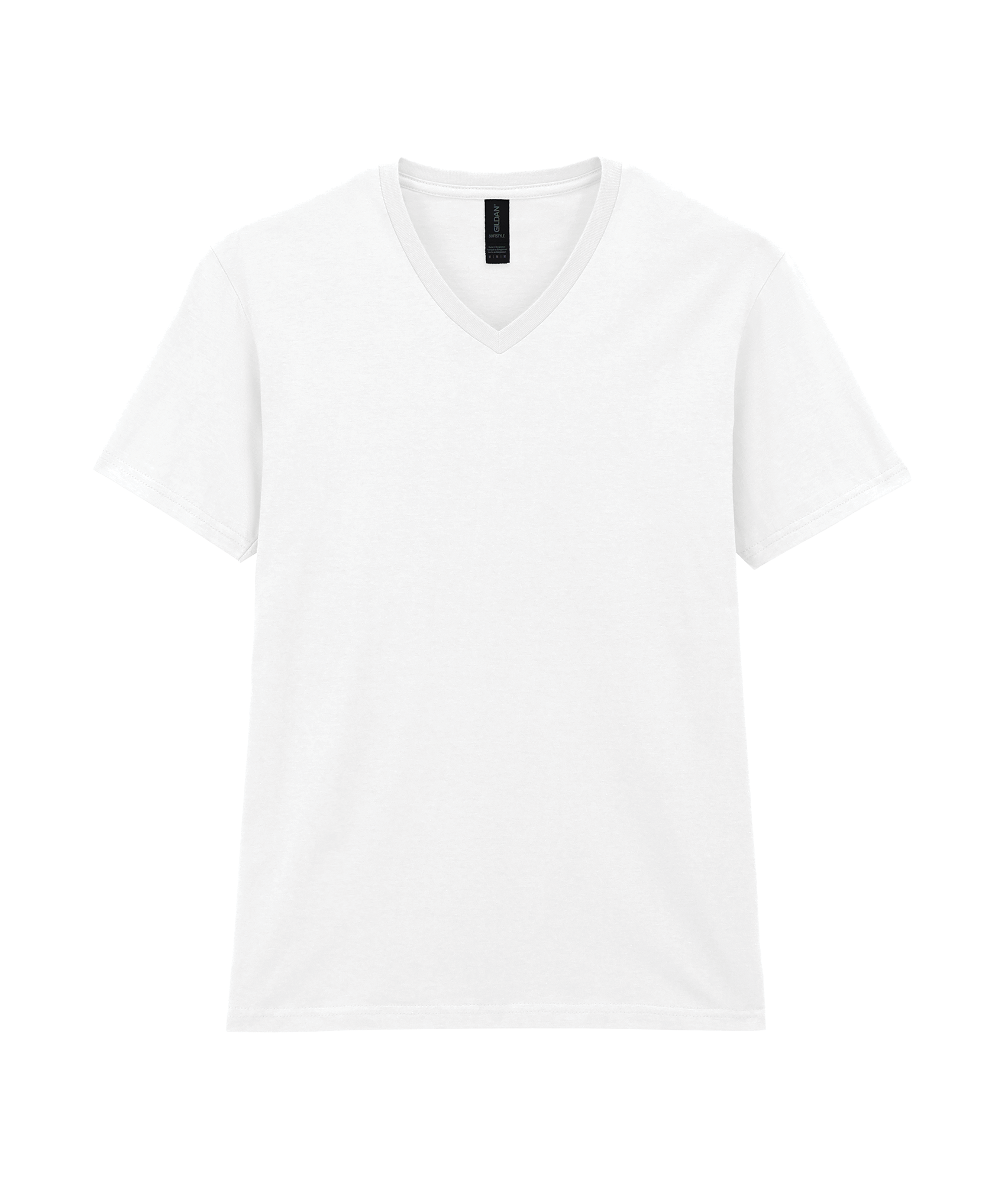 SOFT STYLE ADULT V-NECK T-SHIRT T-shirt de homem com decote em V — Branco Frente
