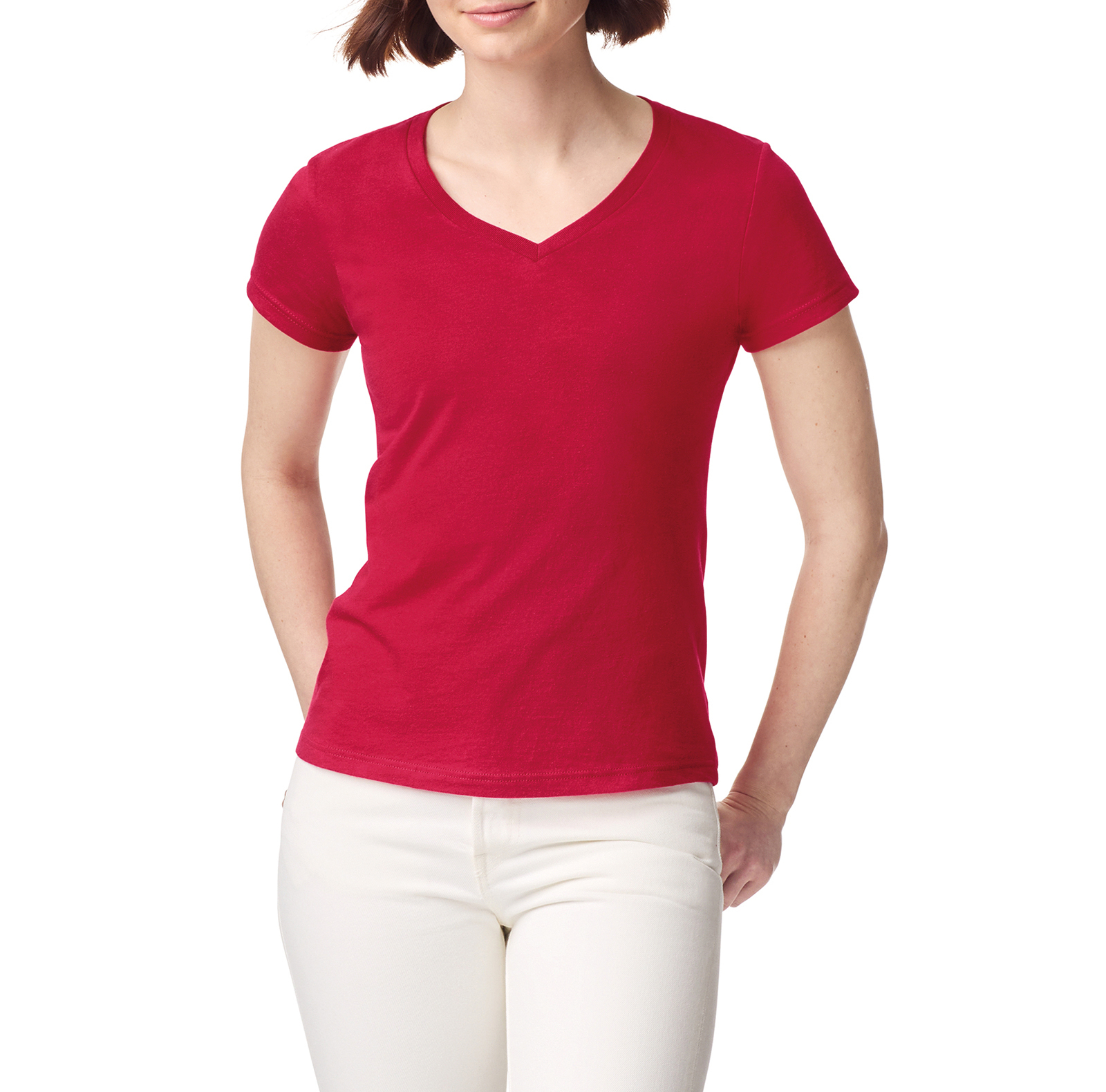T-shirt femme col v Softstyle - Image 16