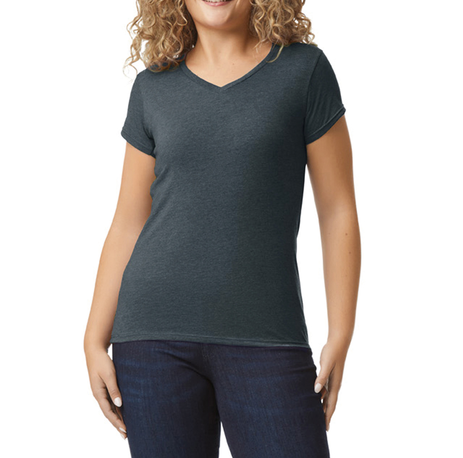 T-shirt femme col v Softstyle - Image 18