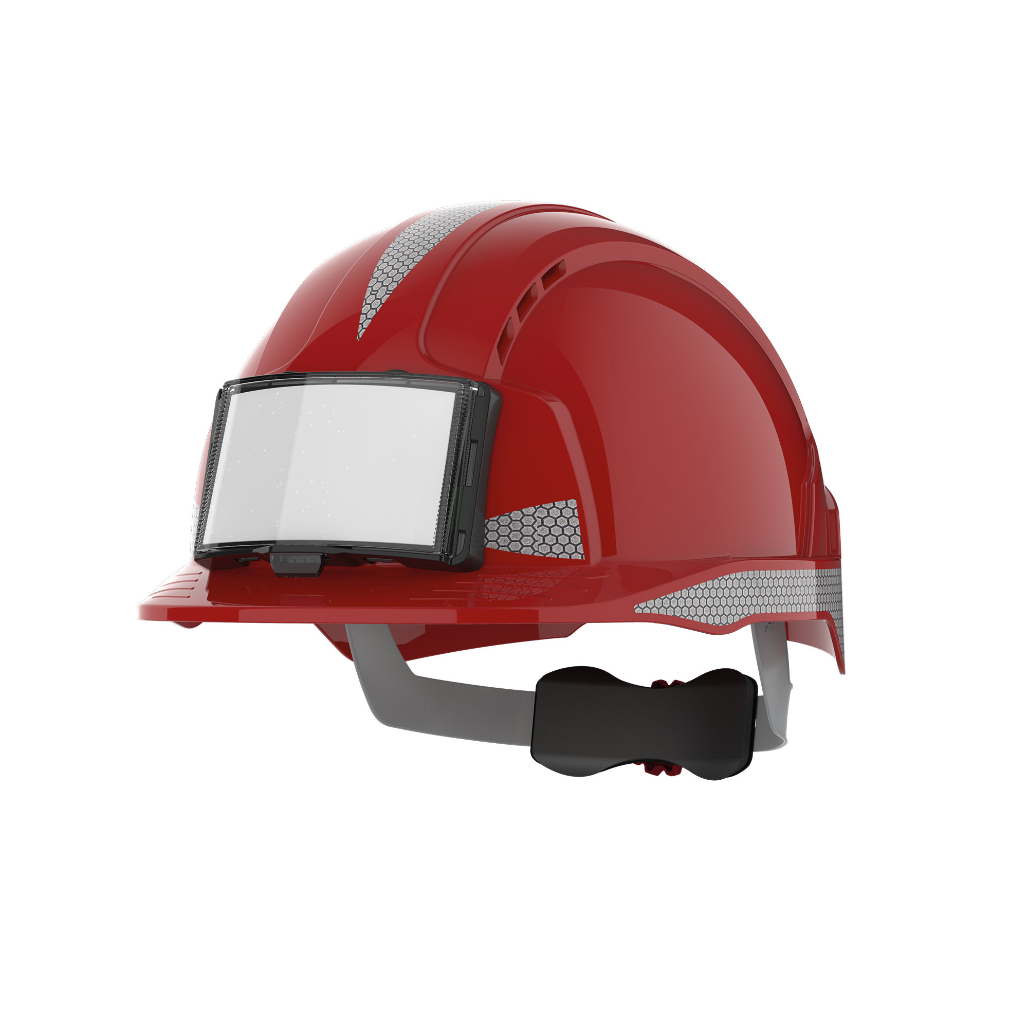 Capacete de segurança EVOLite® com porta-crachá - Red