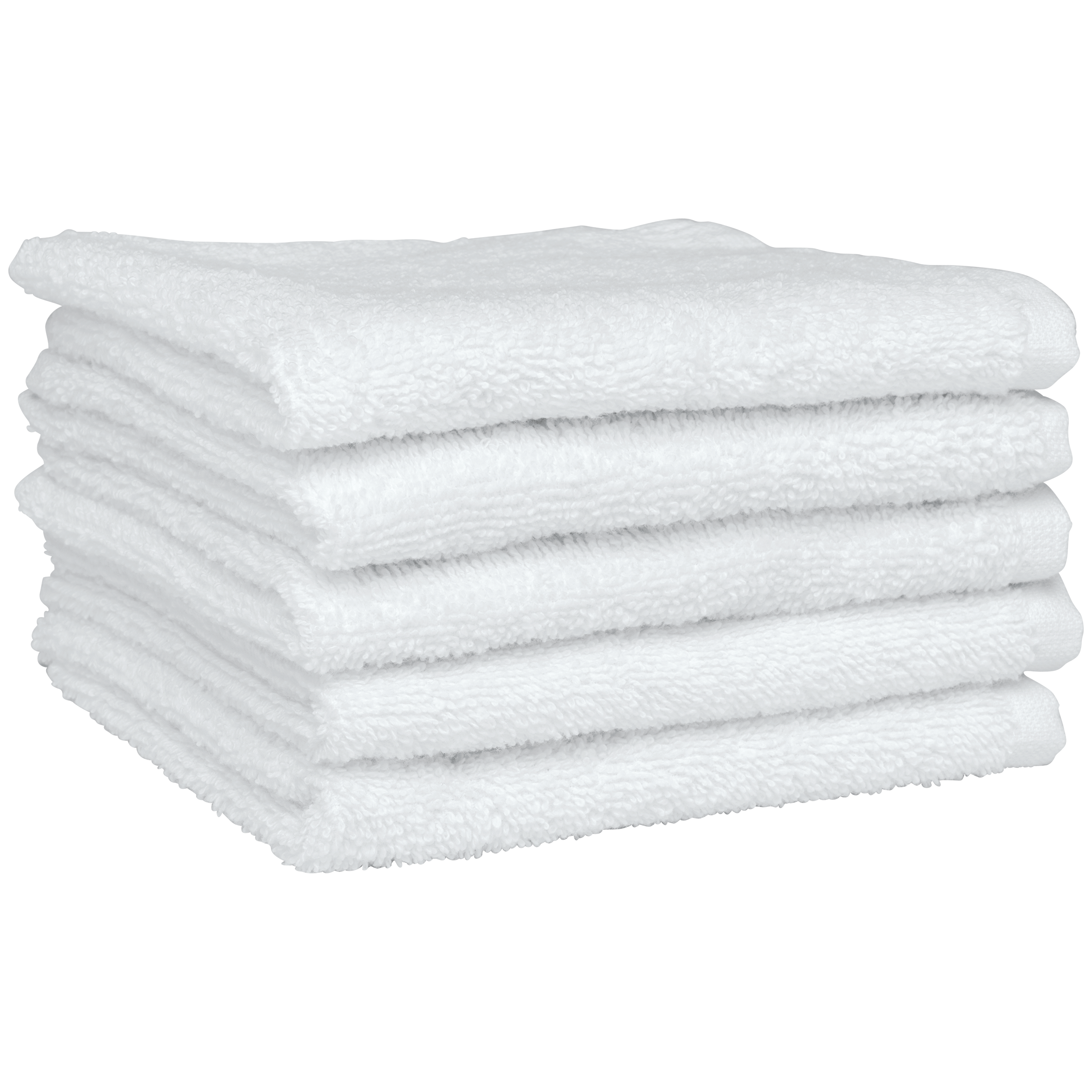 Toalhas de convidados 30 x 30 cm  Conjunto de 5 toalhas — Branco Frente