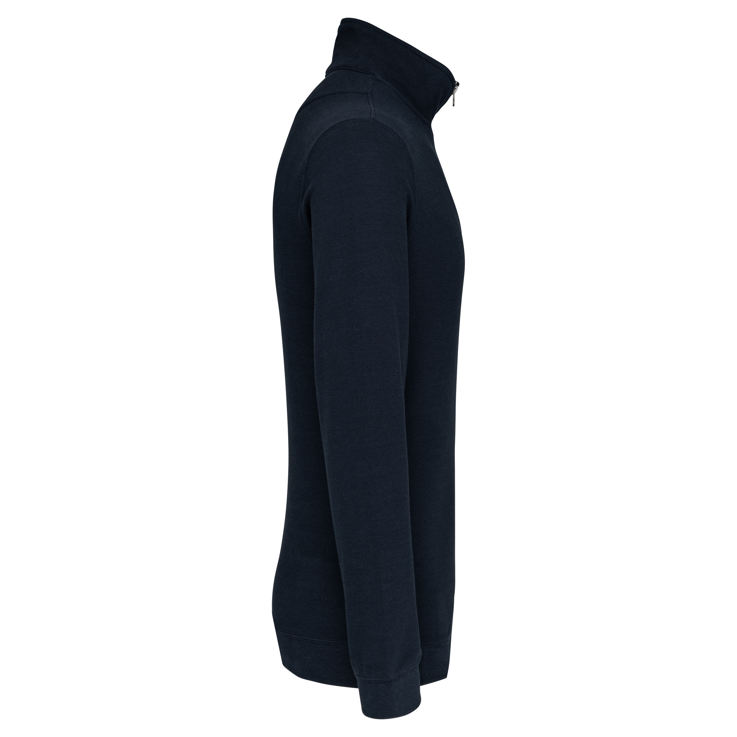 Trucker > sweat-shirt piqué col zippé homme