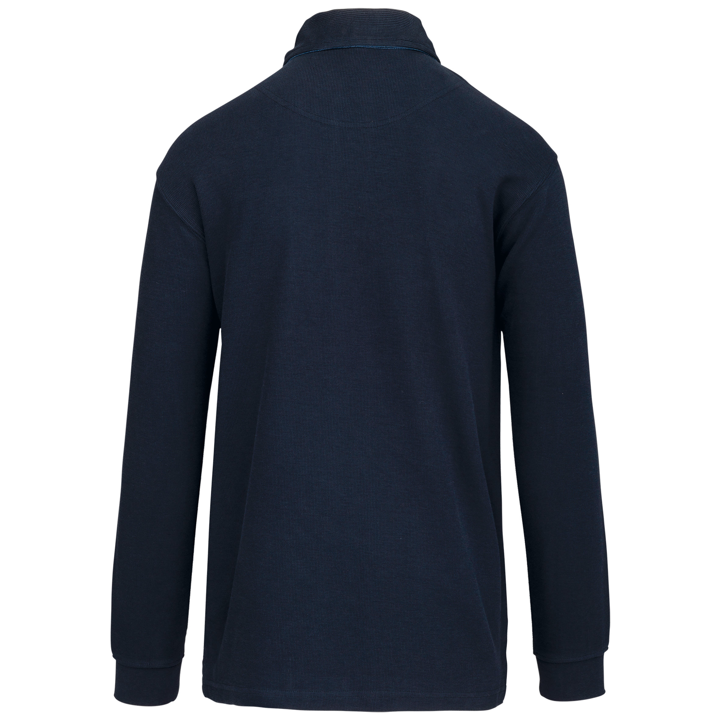 French rib - polo de manga comprida - Navy / Jean
