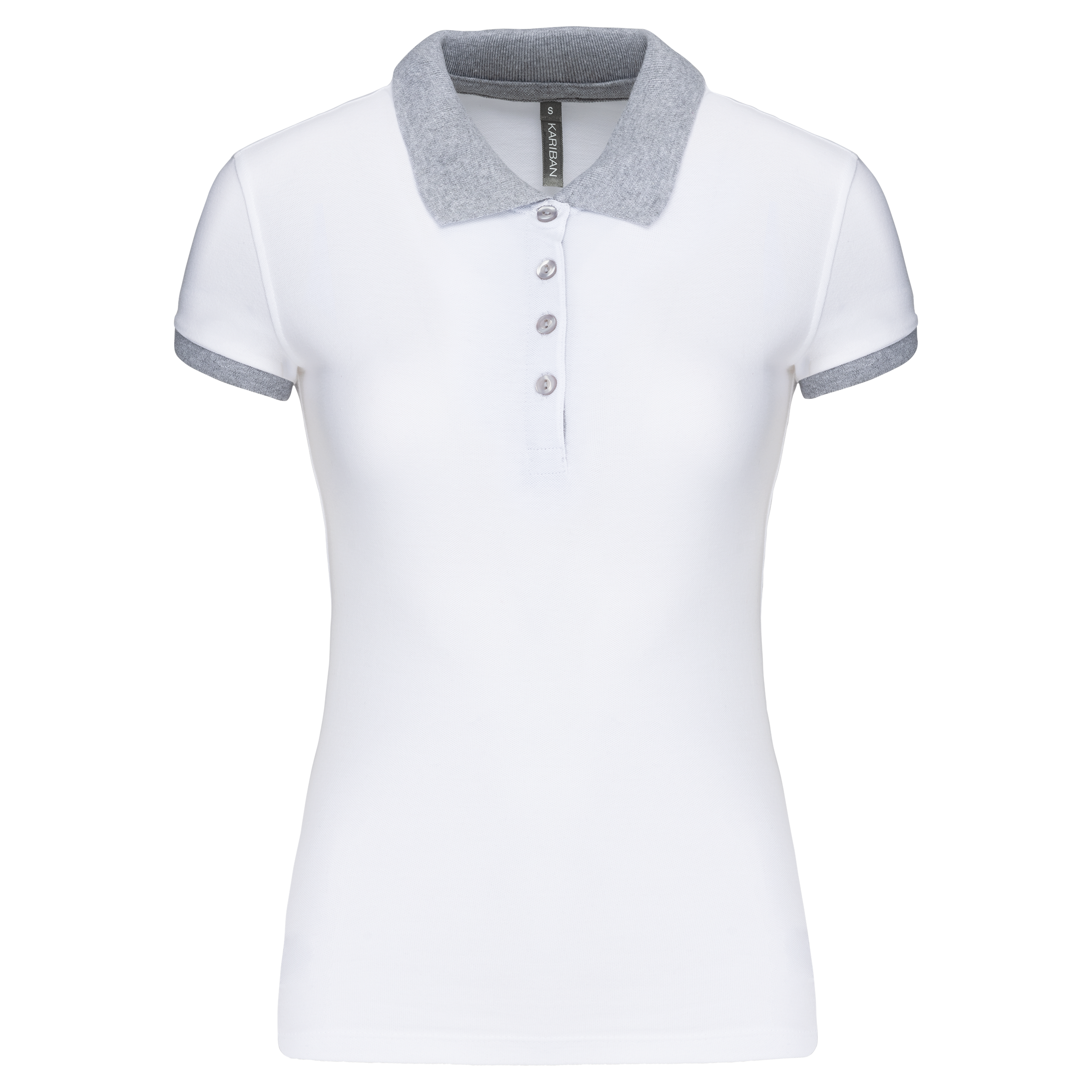 Polo piqué bicolore femme - Image 19